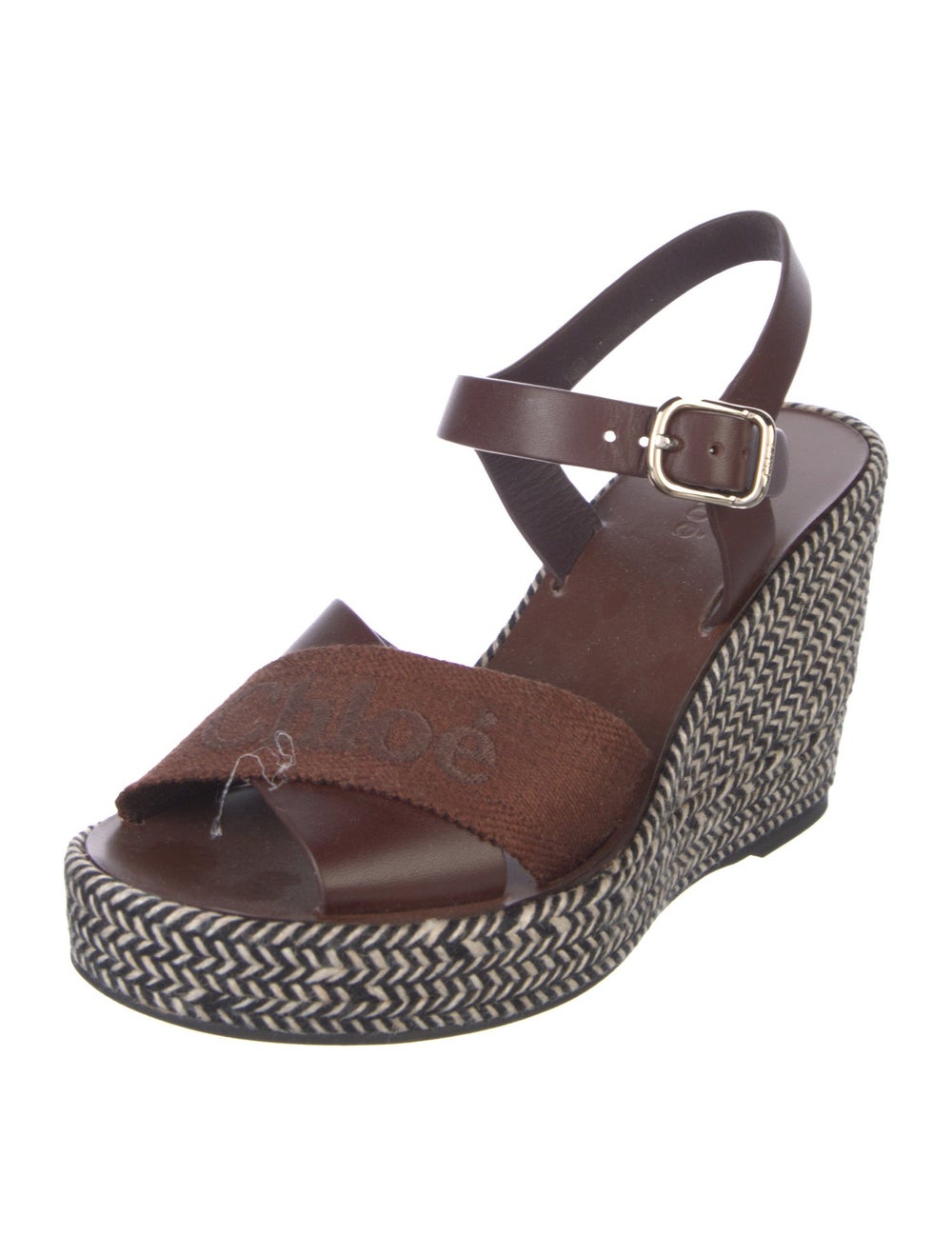 Chloé Leather Patterned Espadrilles - image 2