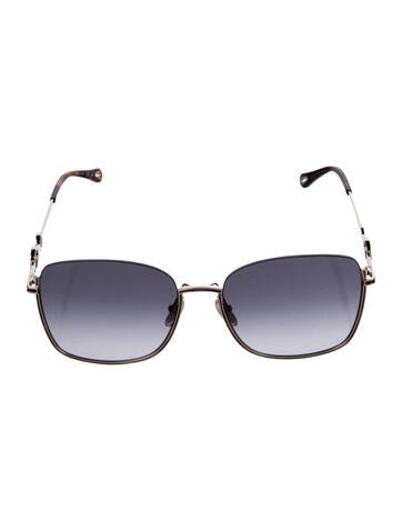 Pre-owned Chloé Square Gradient Sunglasses In Multi
