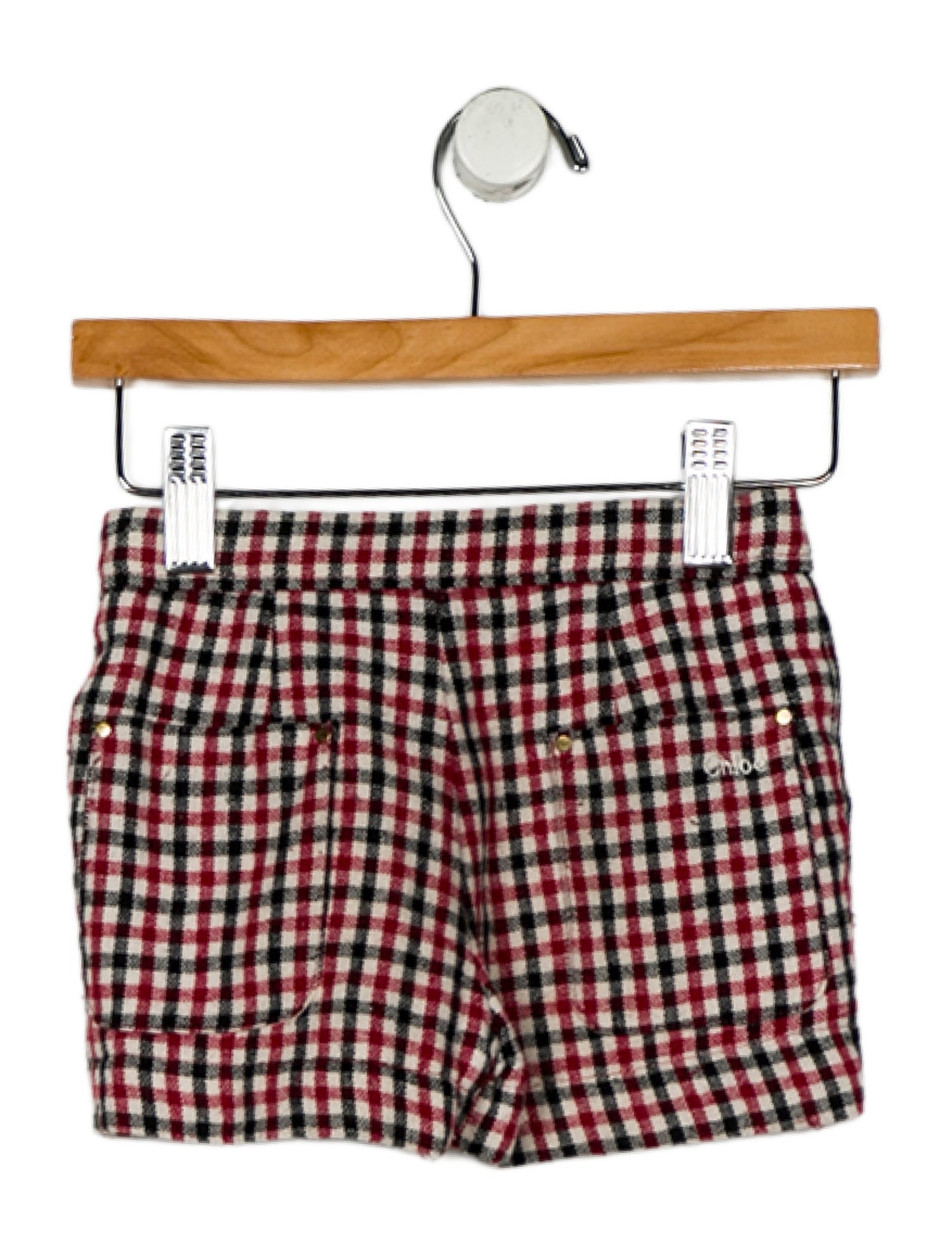 Chloé Toddler Girls' Plaid Knit Shorts