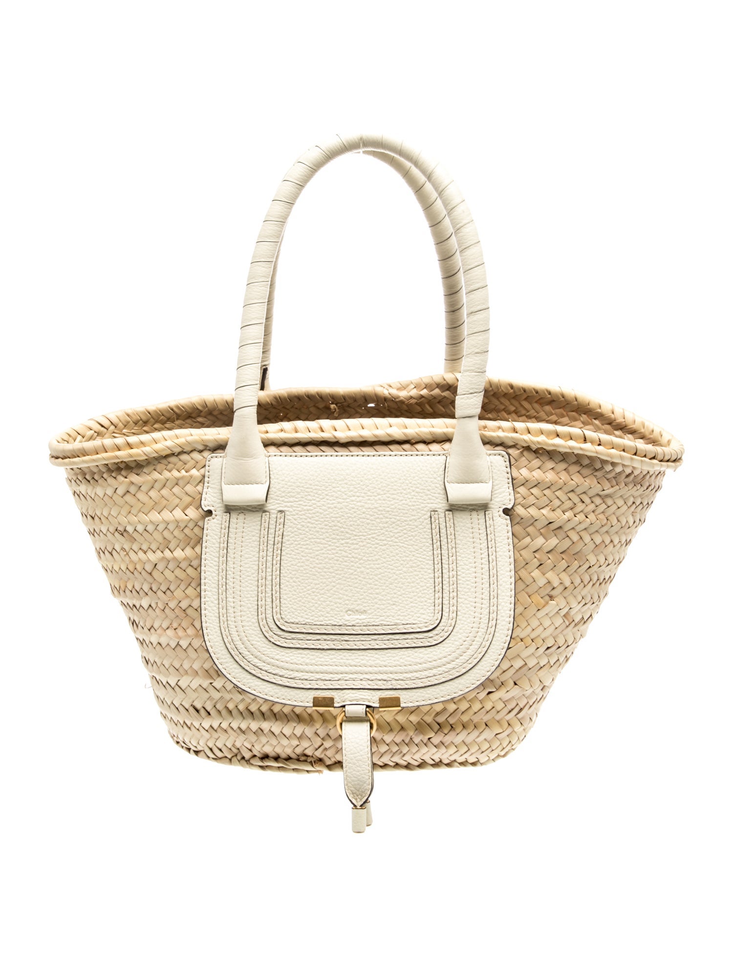 Chloé Raffia Marcie Tote