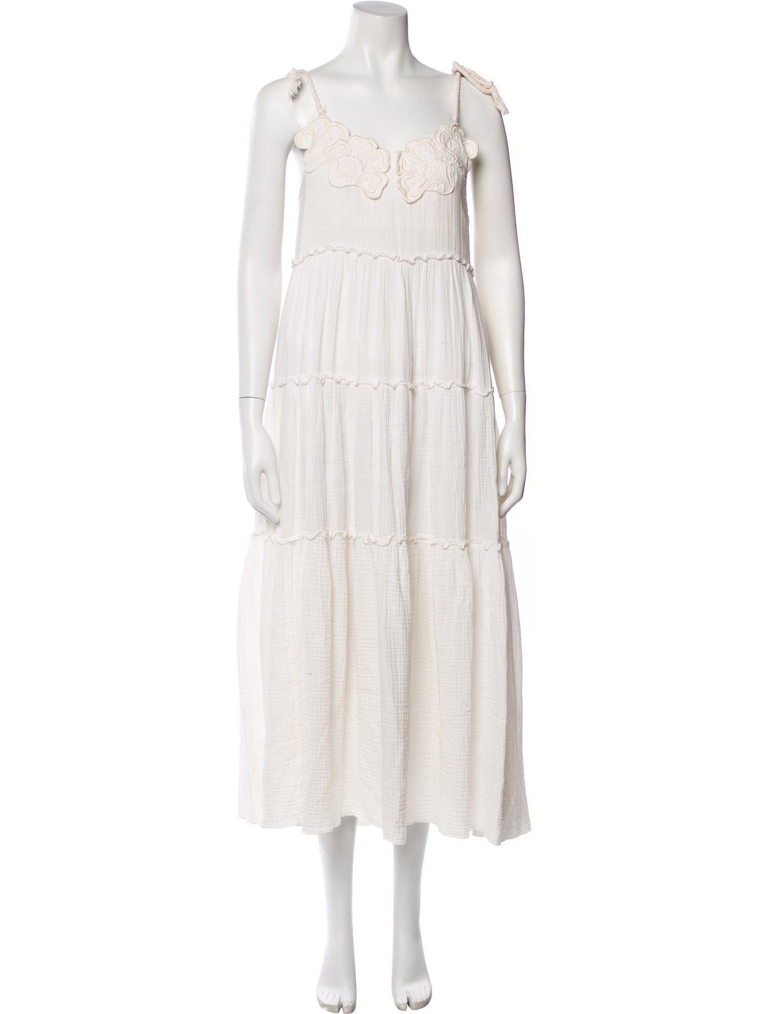 Chloé V-Neck Long Dress
