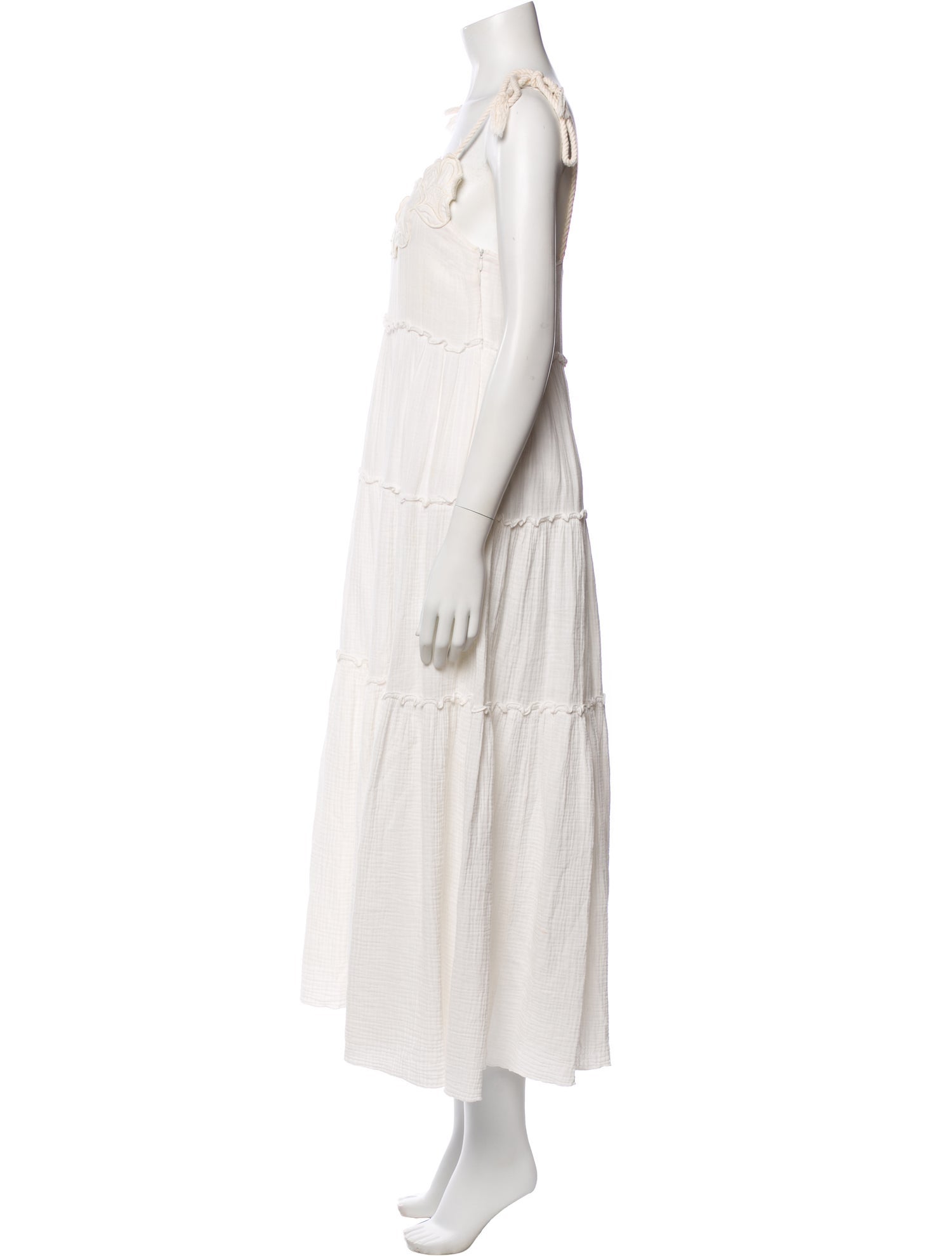 Chloé V-Neck Long Dress