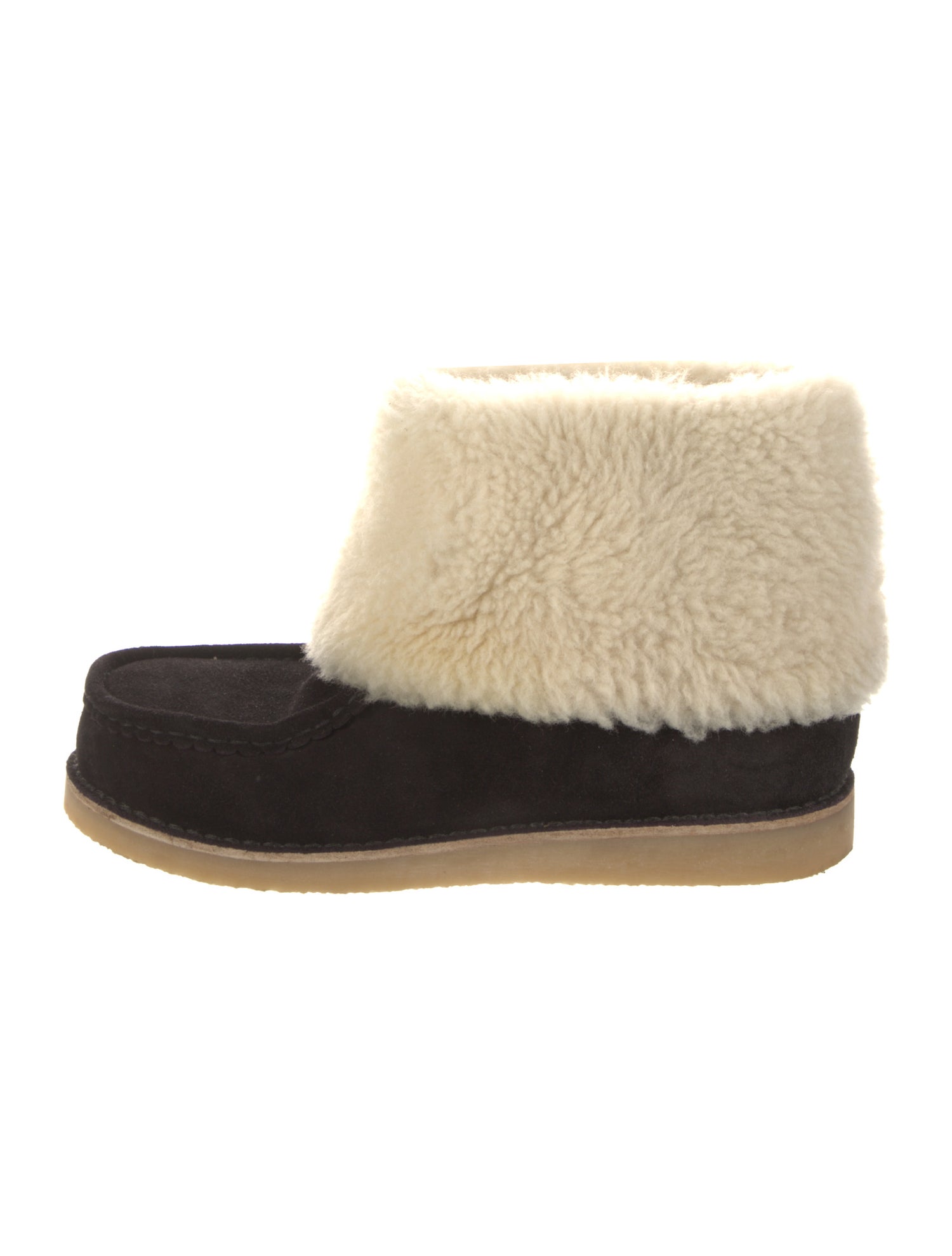 Chloé Suede Colorblock Pattern Boots