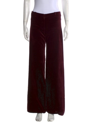 Pre-owned Chloé Wide Leg Pants In Brown