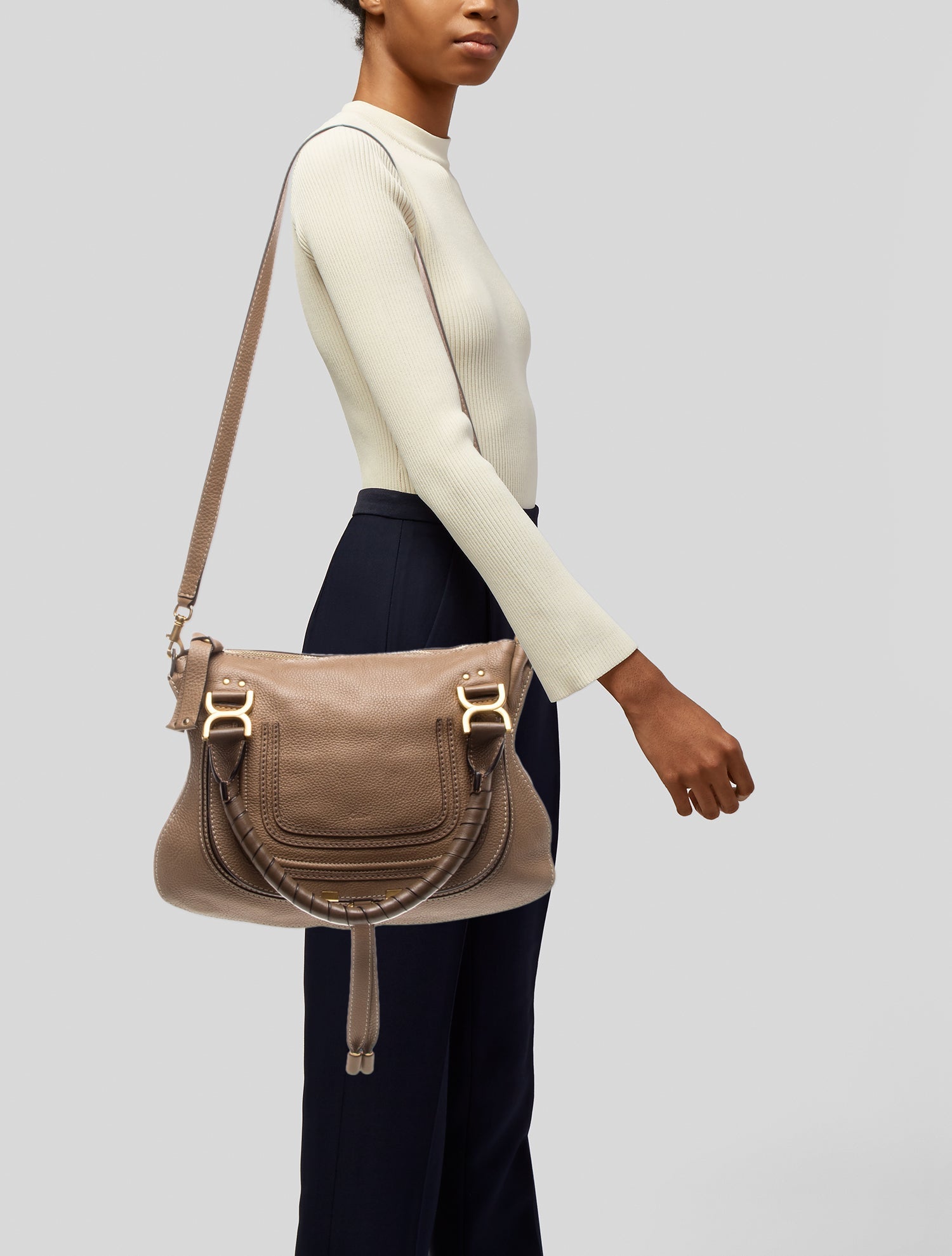 Chloé Leather Marcie Crossbody Large