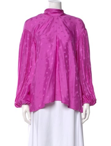 Pre-owned Chloé Silk Patterned Blouse In Multi