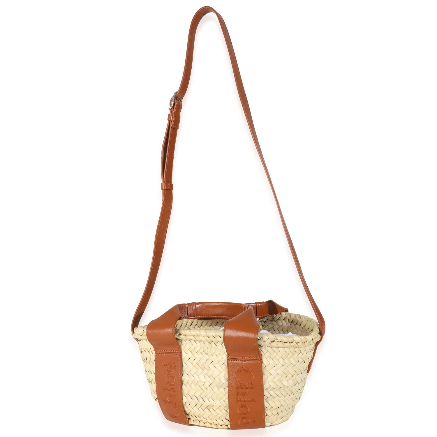 Chloé Raffia Sense Basket Bag Small