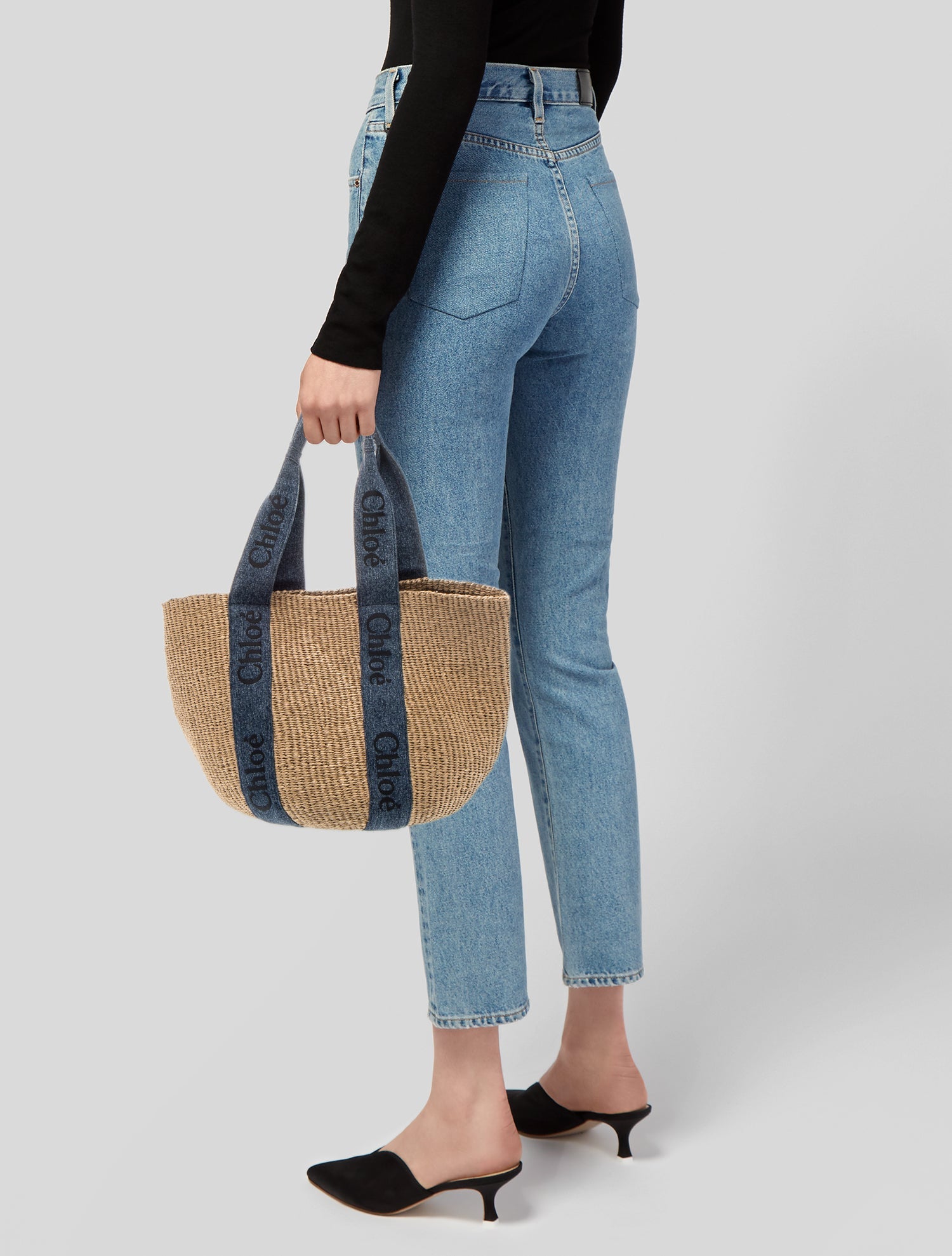 Chloé Raffia Bucket Bag