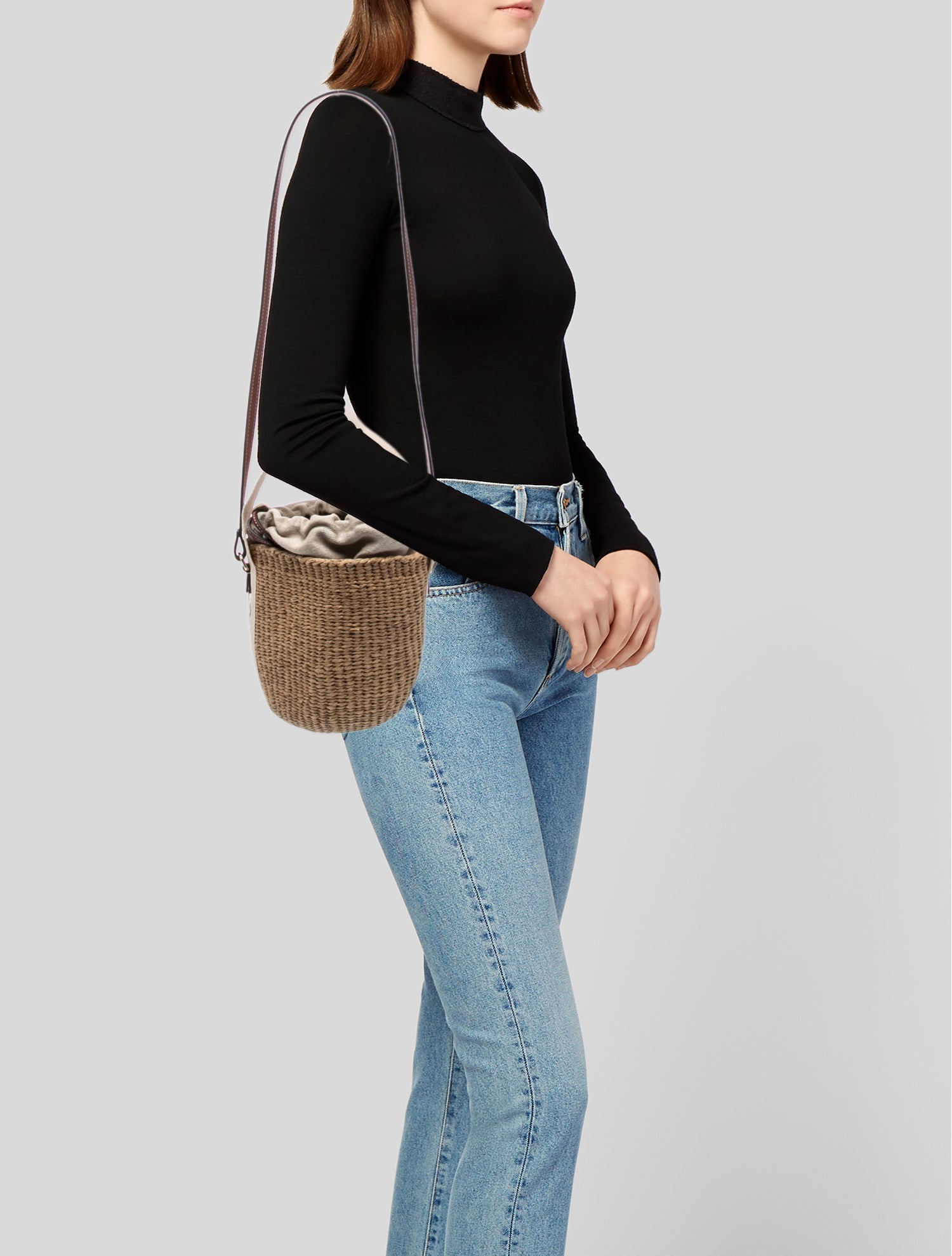 Chloé Straw Bucket Bag