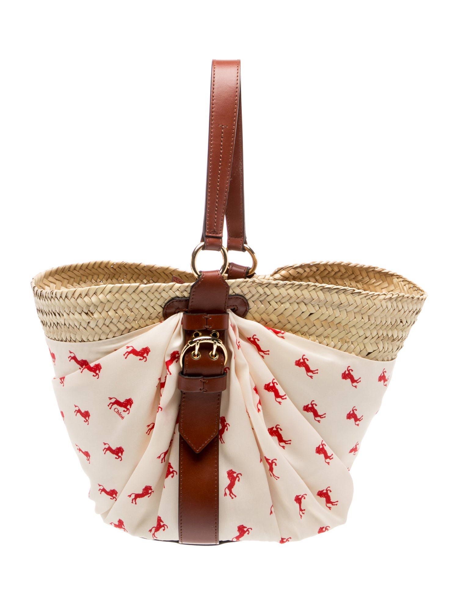 Chloé Straw Bucket Bag