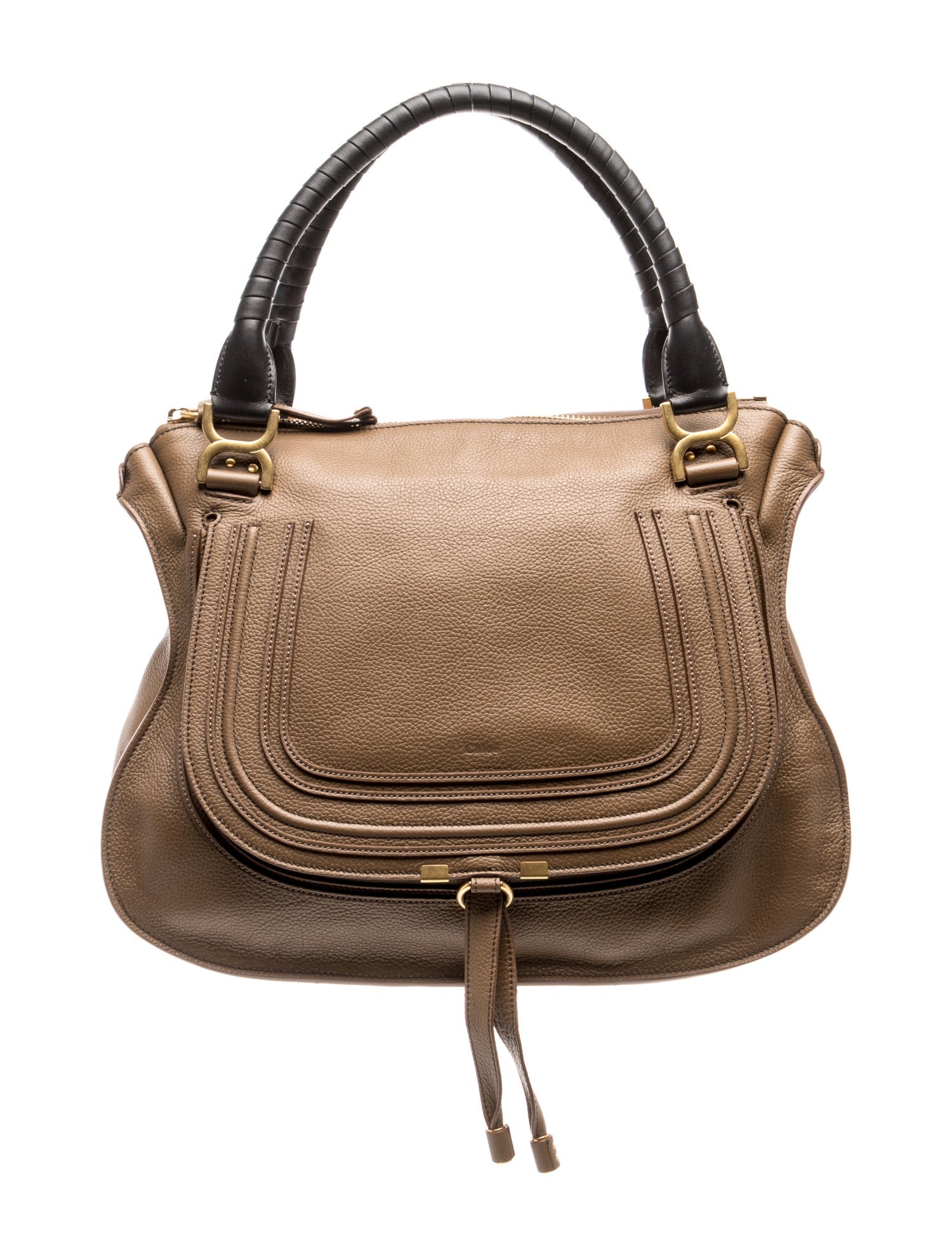 Chloé Leather Marcie Shoulder Bag Large 2024