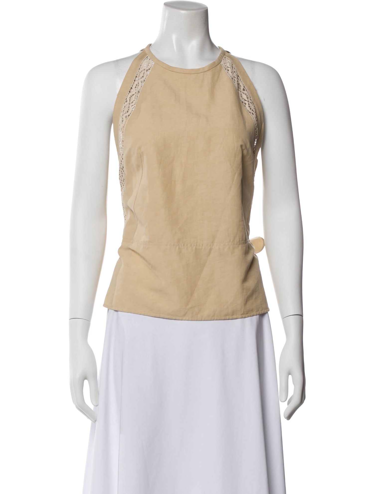 Chloé Linen Halterneck Top