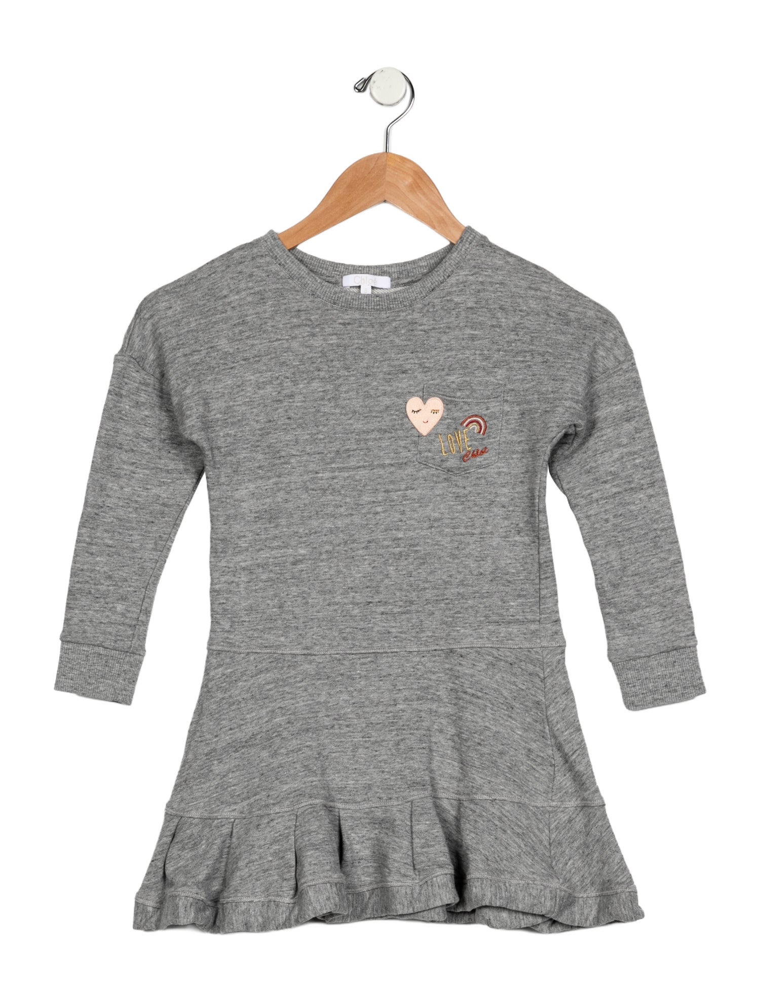 Chloé Girl's Long Sleeve Dress