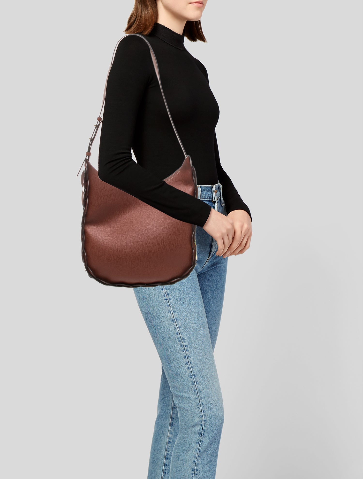 Chloé Leather Darryl Hobo Bag Small
