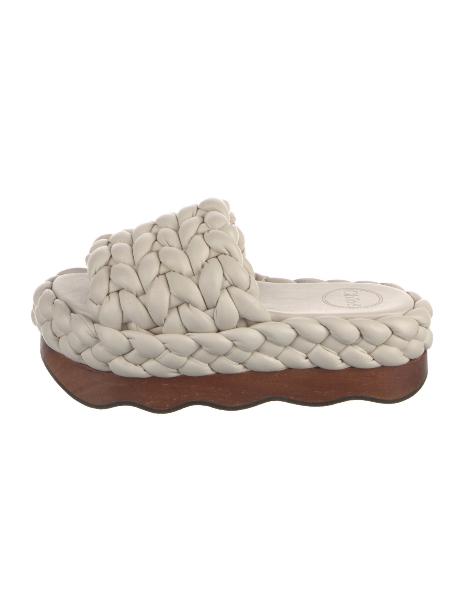 Chloé Leather Colorblock Pattern Flats