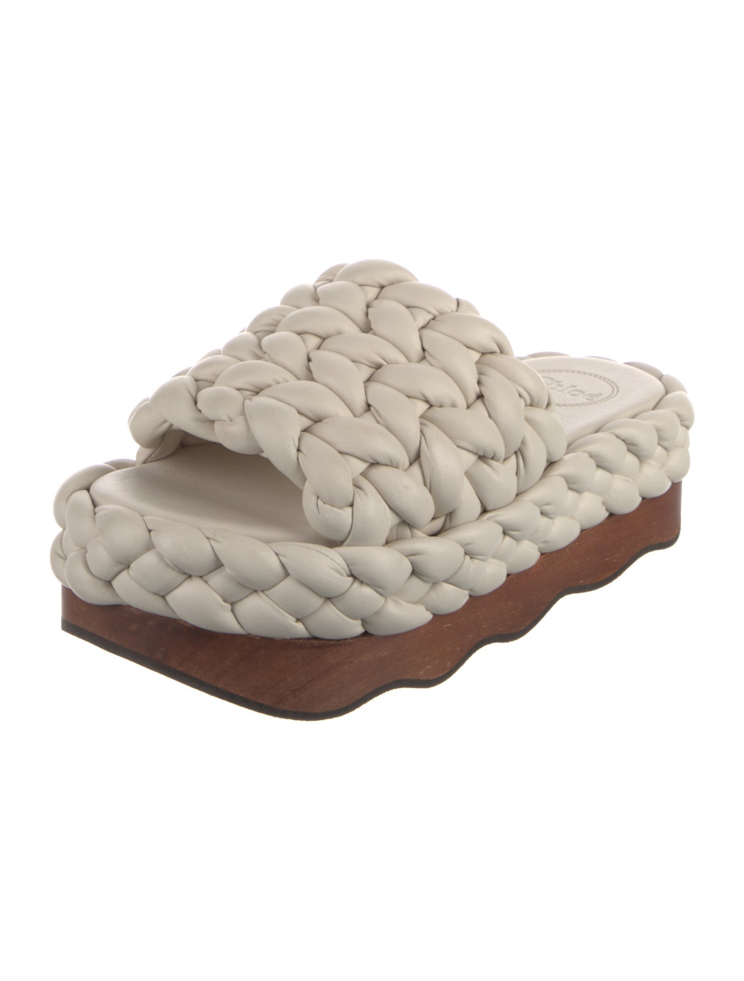 Chloé Leather Colorblock Pattern Flats