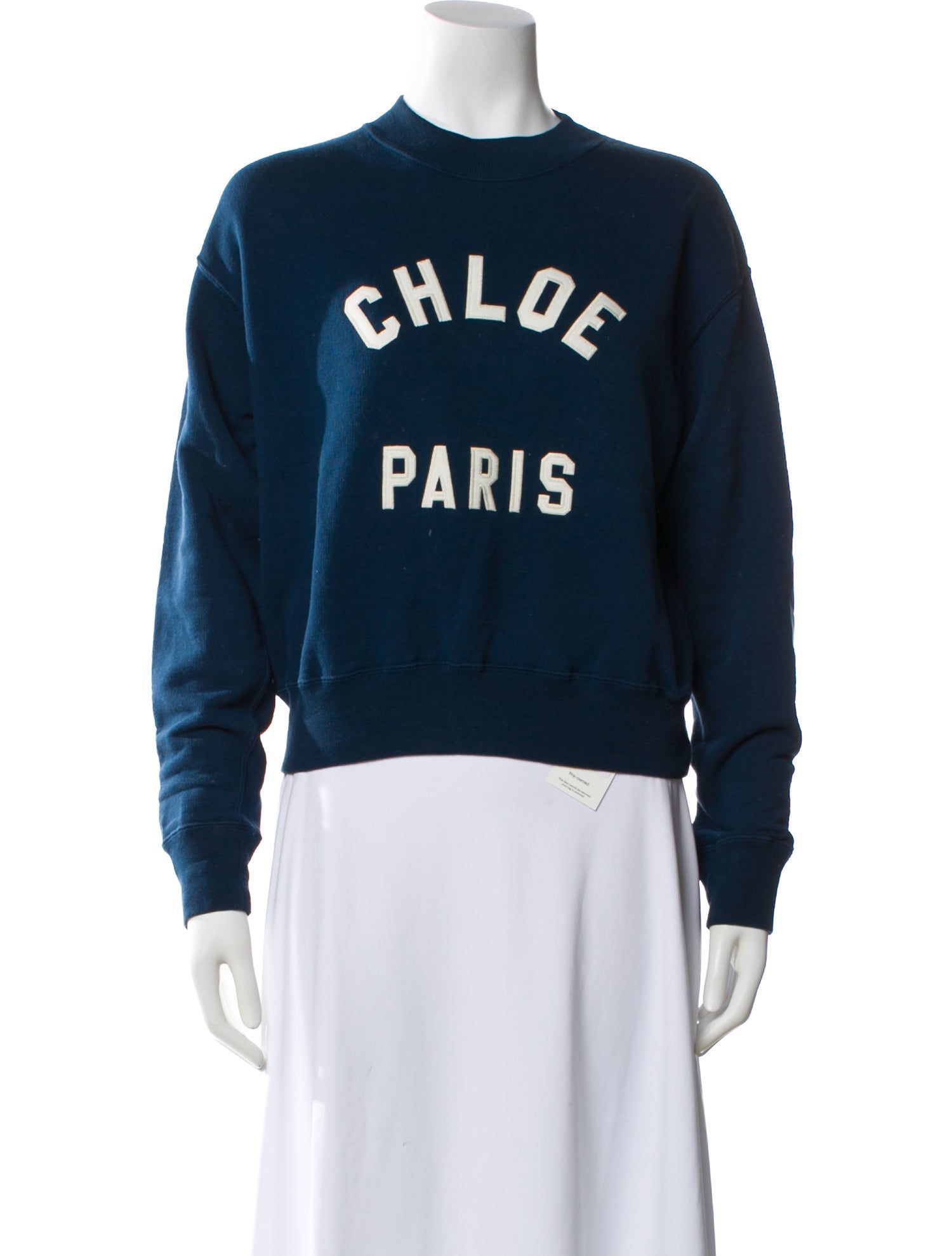 Chloé Graphic Print Crew Neck Sweater