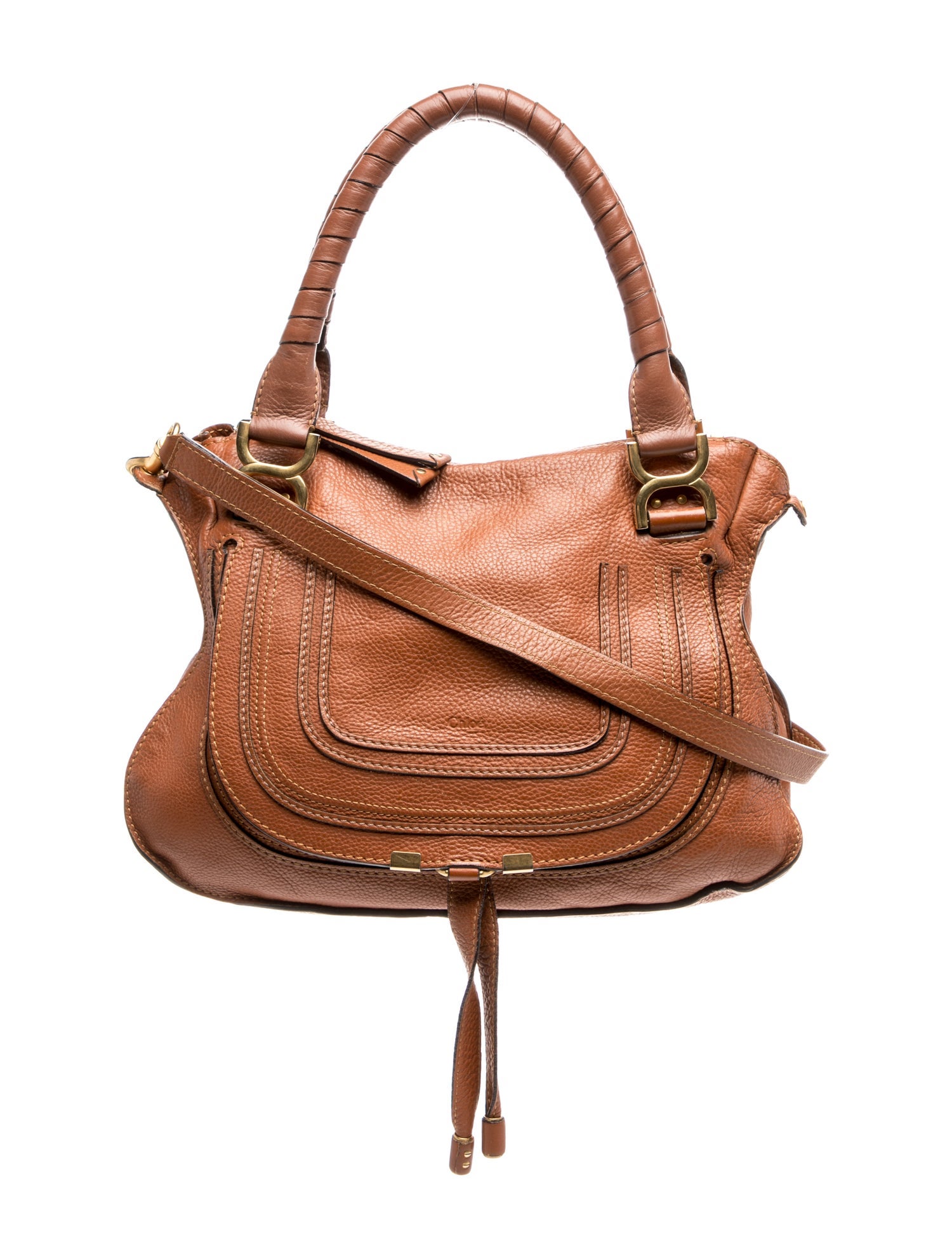 Chloé Leather Marcie Shoulder Bag Medium