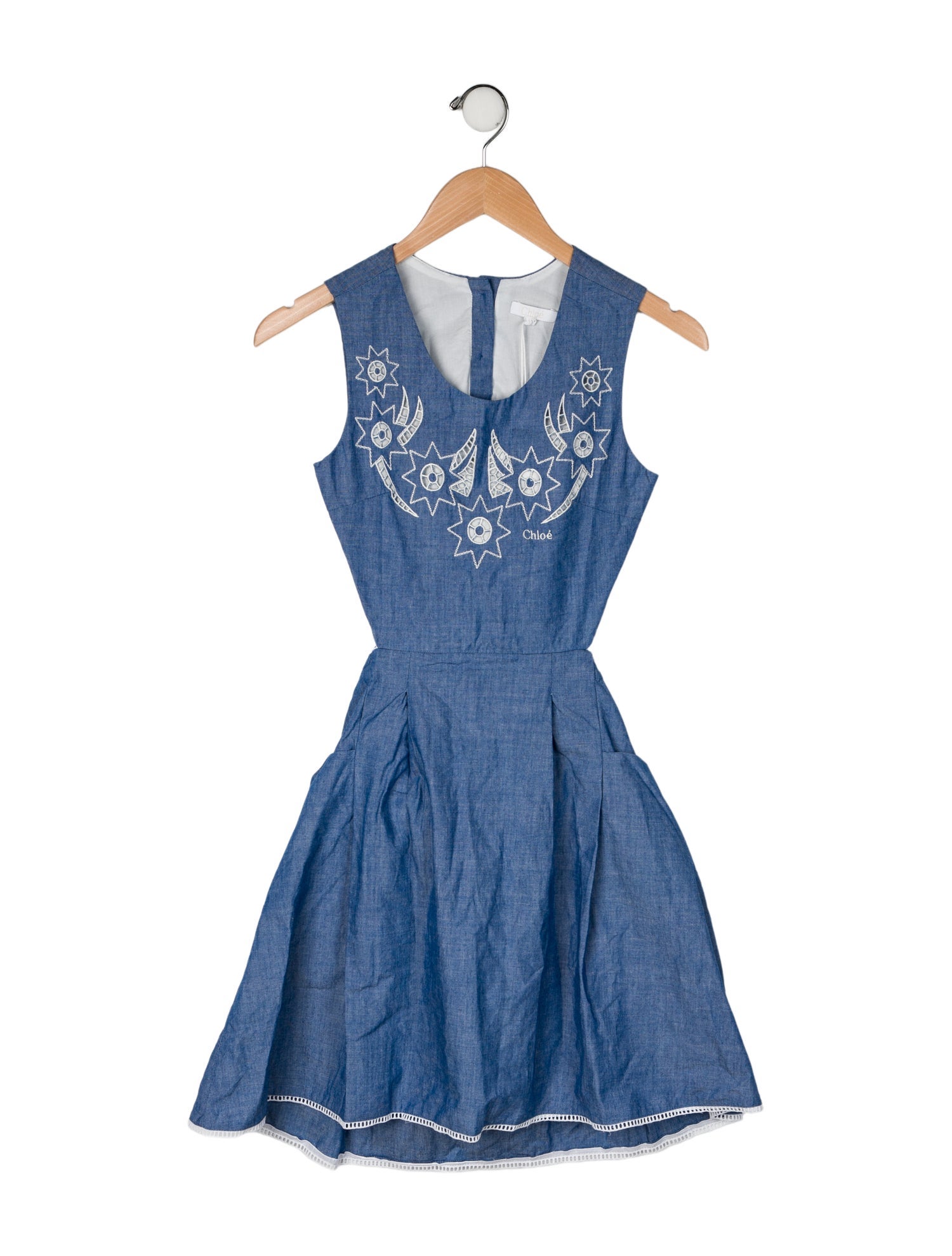 Chloé Cotton Short Sleeve Dress