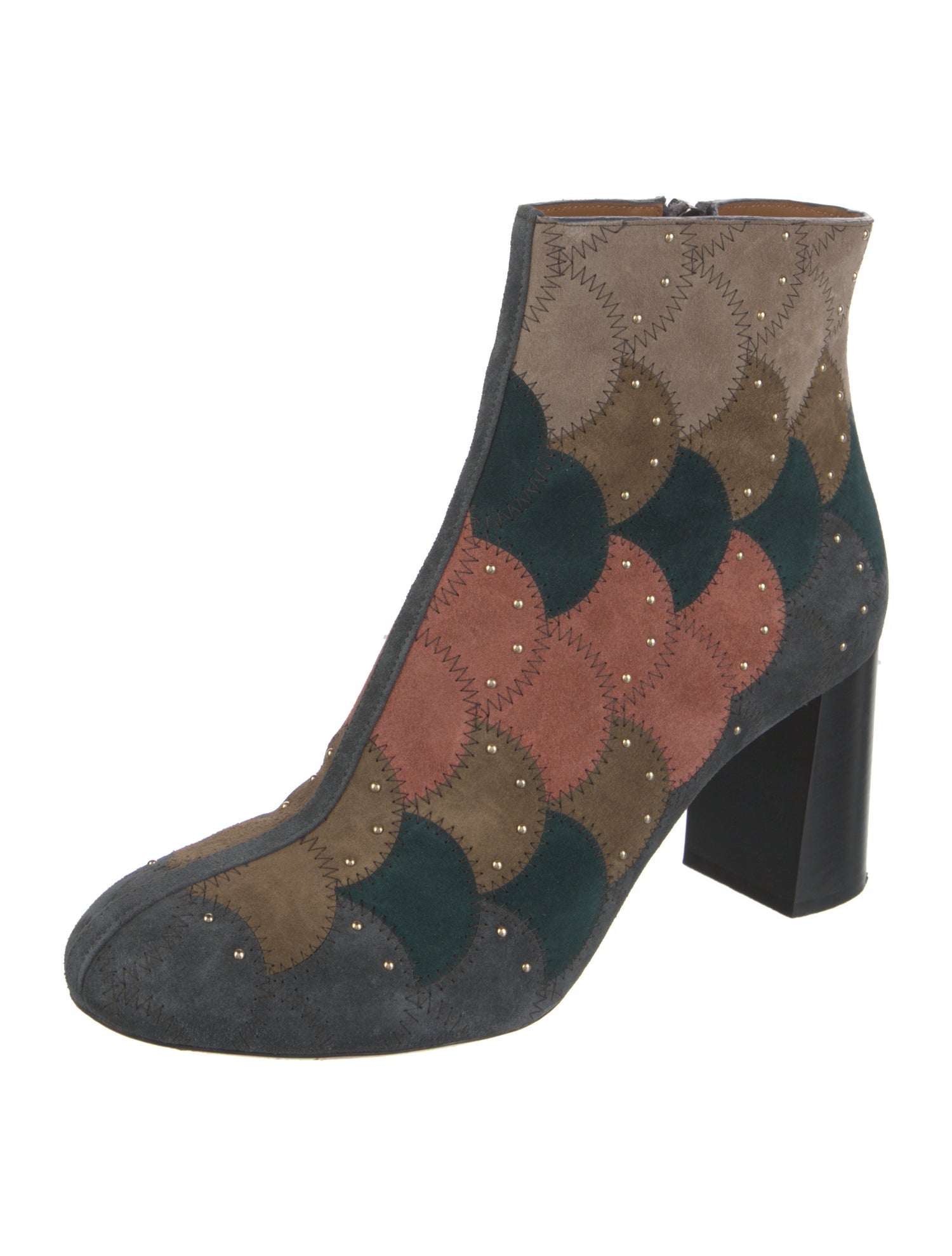 Chloé Suede Printed Boots