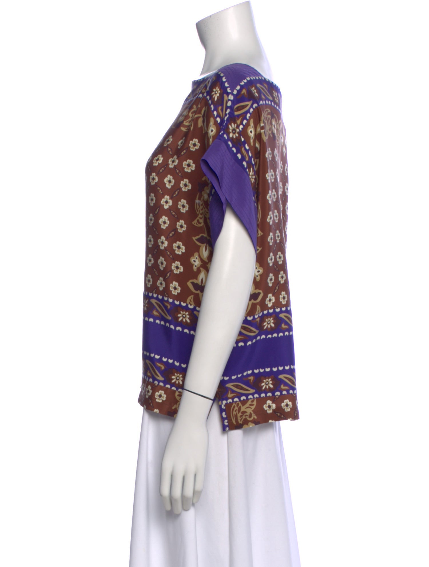 Chloé Silk Floral Print Blouse