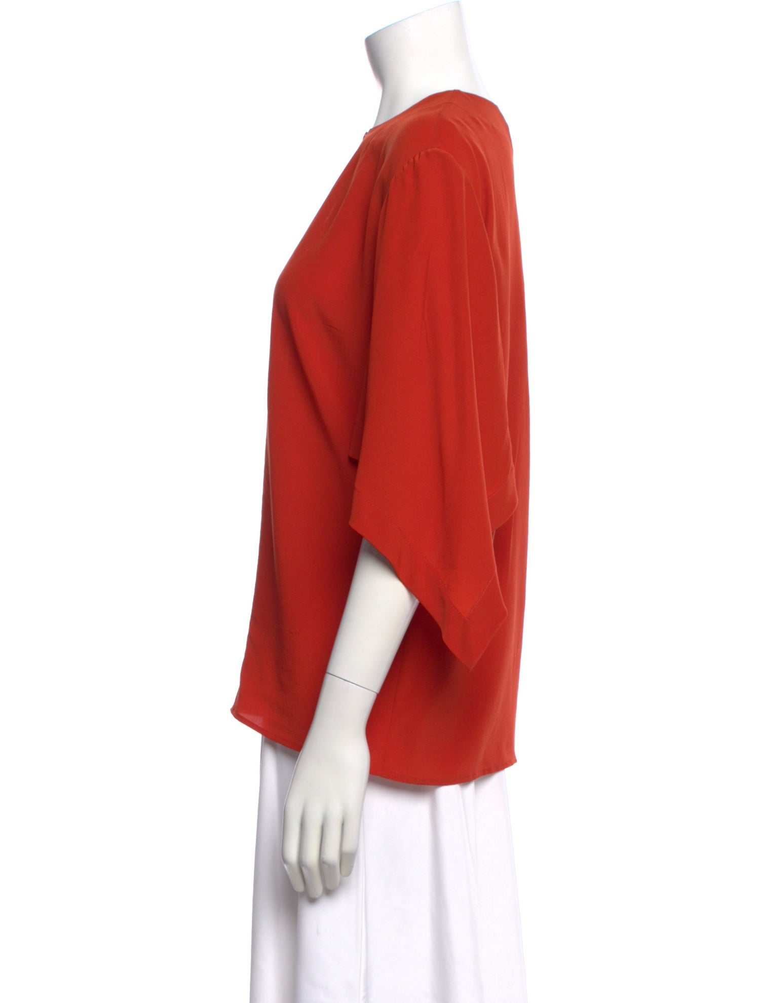 Chloé Silk Crew Neck Blouse