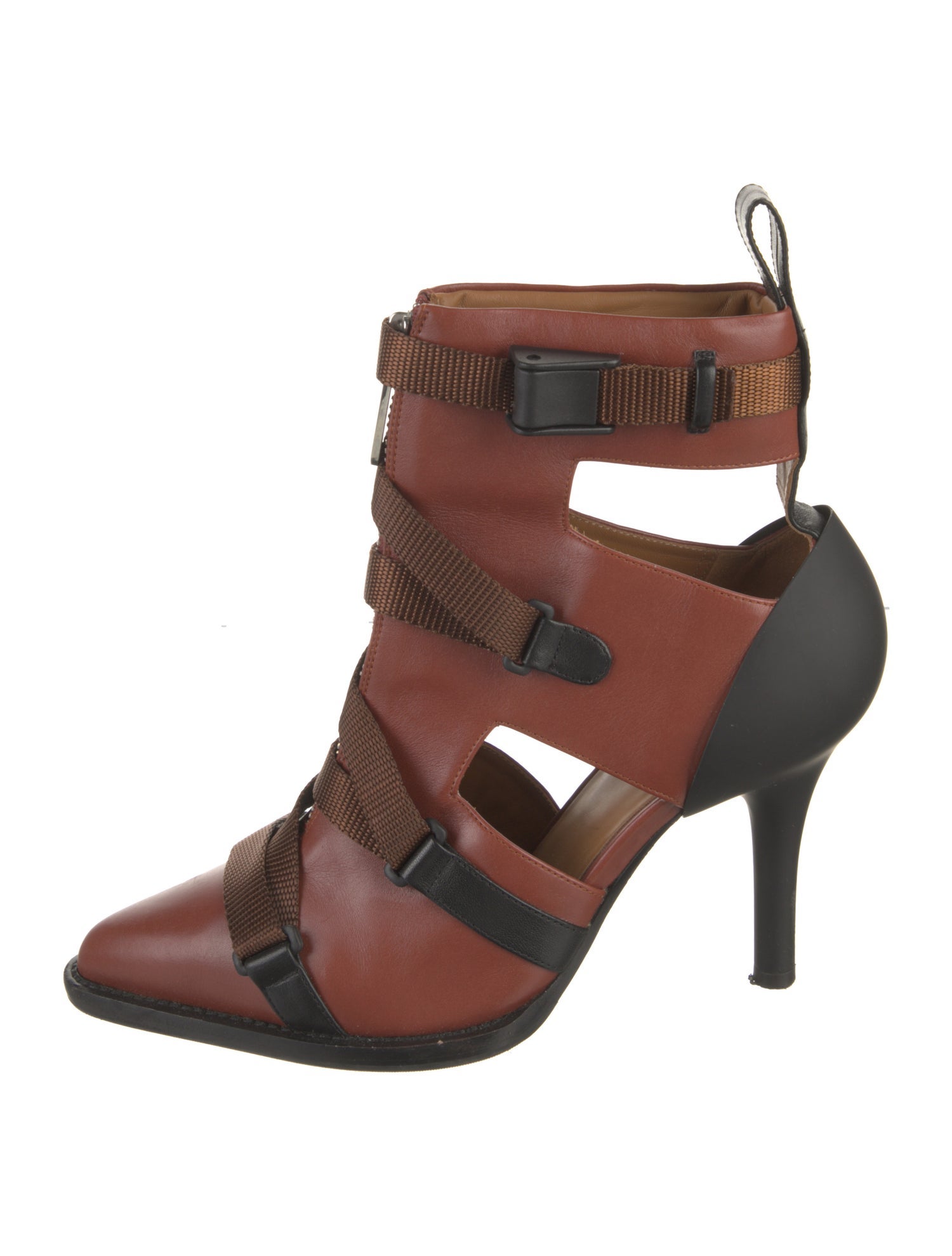 Chloé Leather Cutout Accent Boots