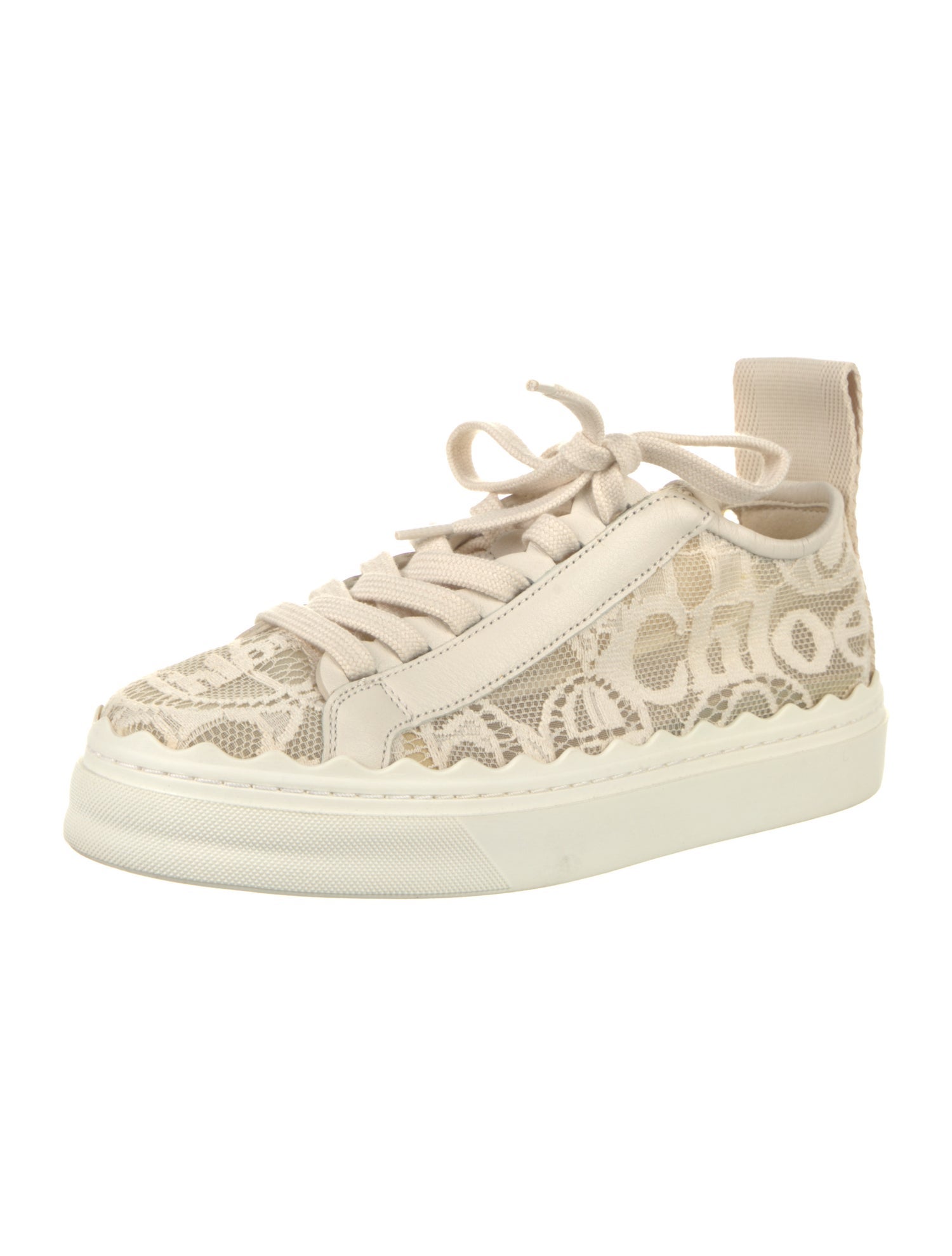 Chloé Lace Lace Pattern Sneakers