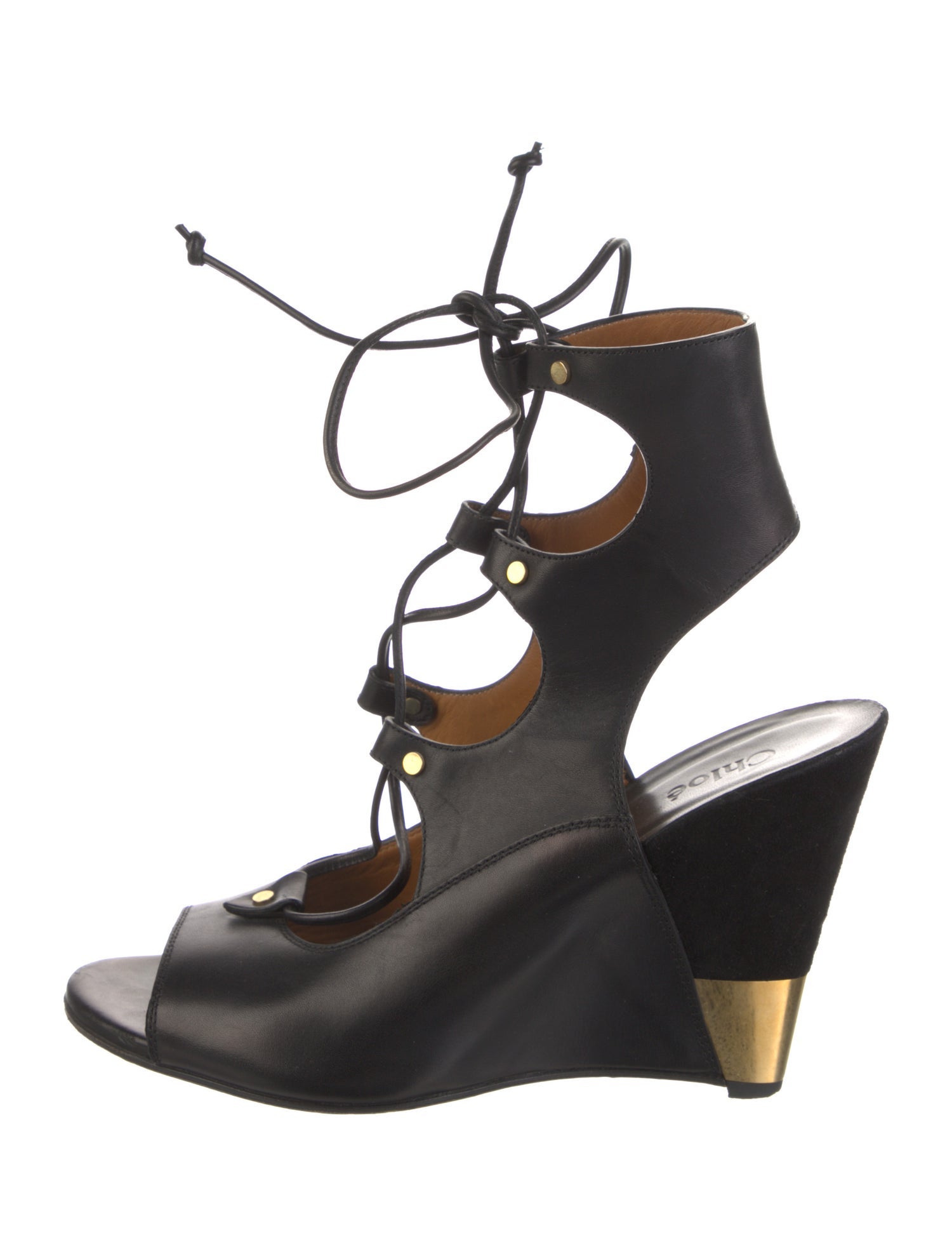 Chloé Leather Gladiator Sandals