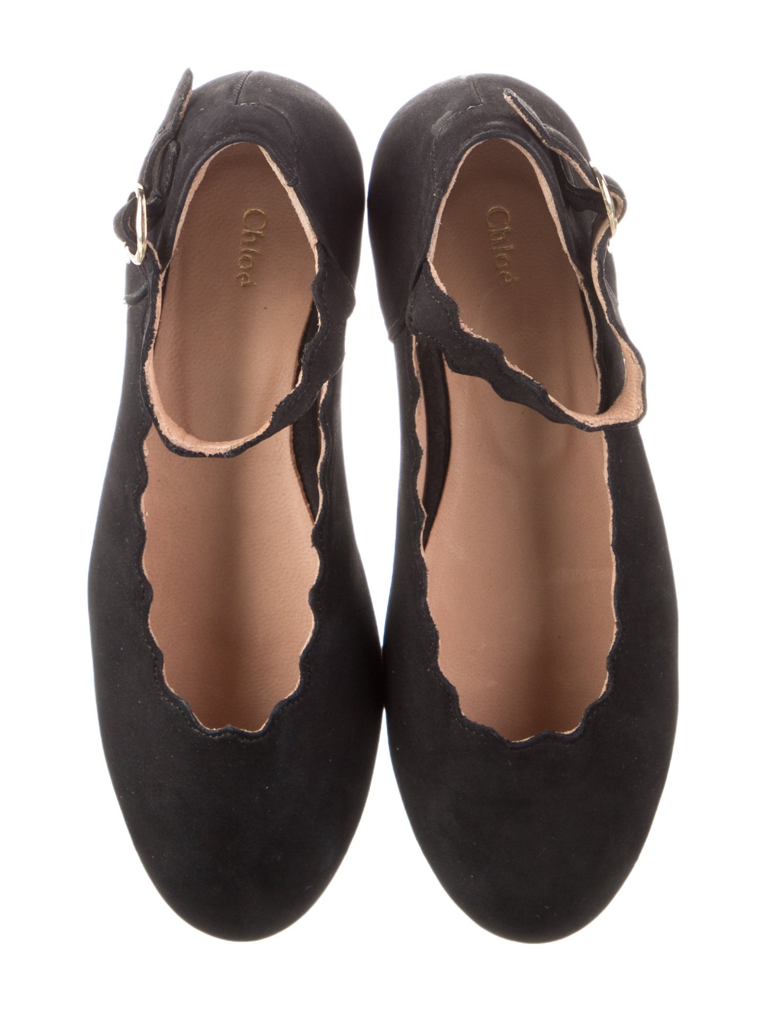 Chloé Girls' Suede Ballet Flats