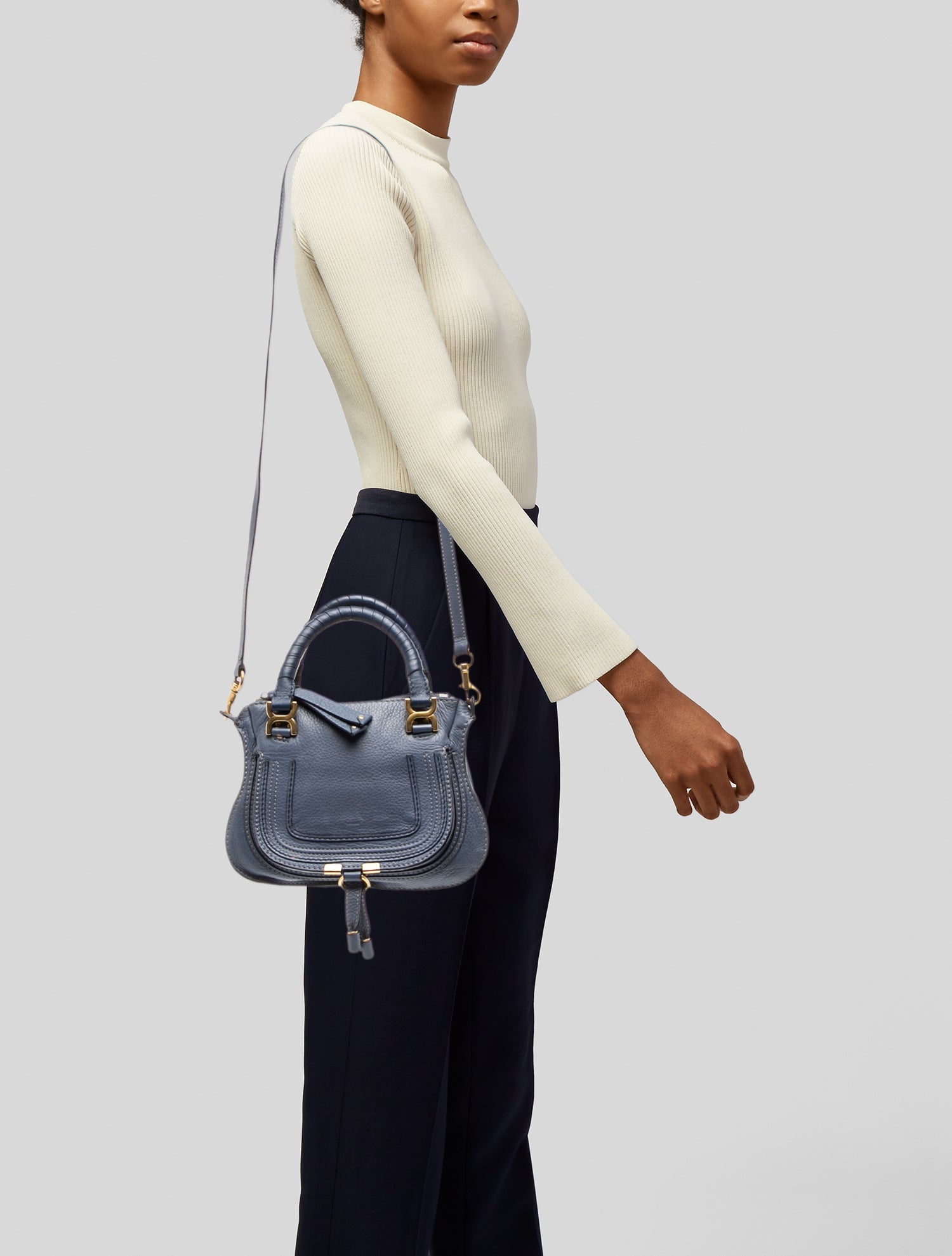 Chloé Leather Marcie Shoulder Bag Small