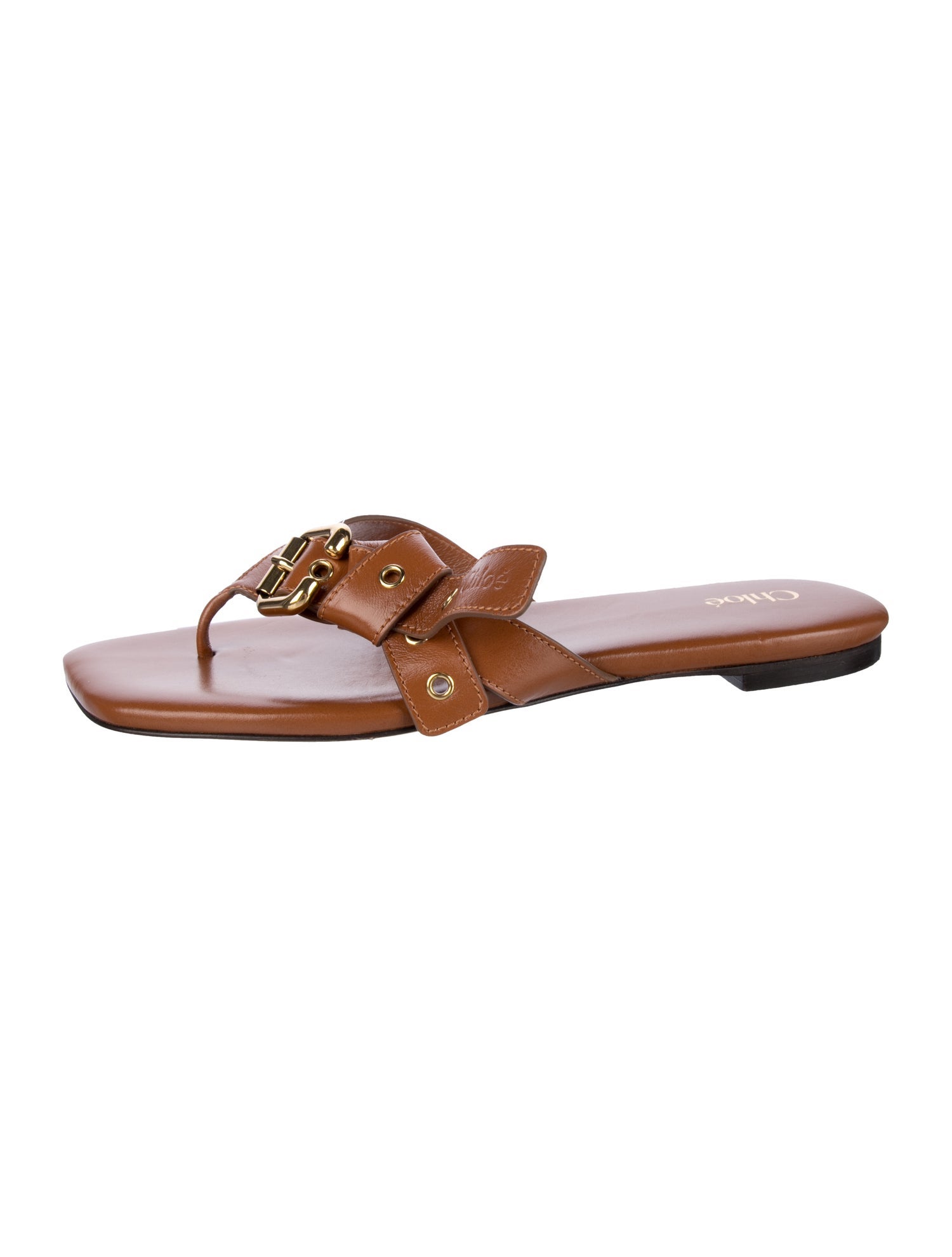 Chloé Leather Slides