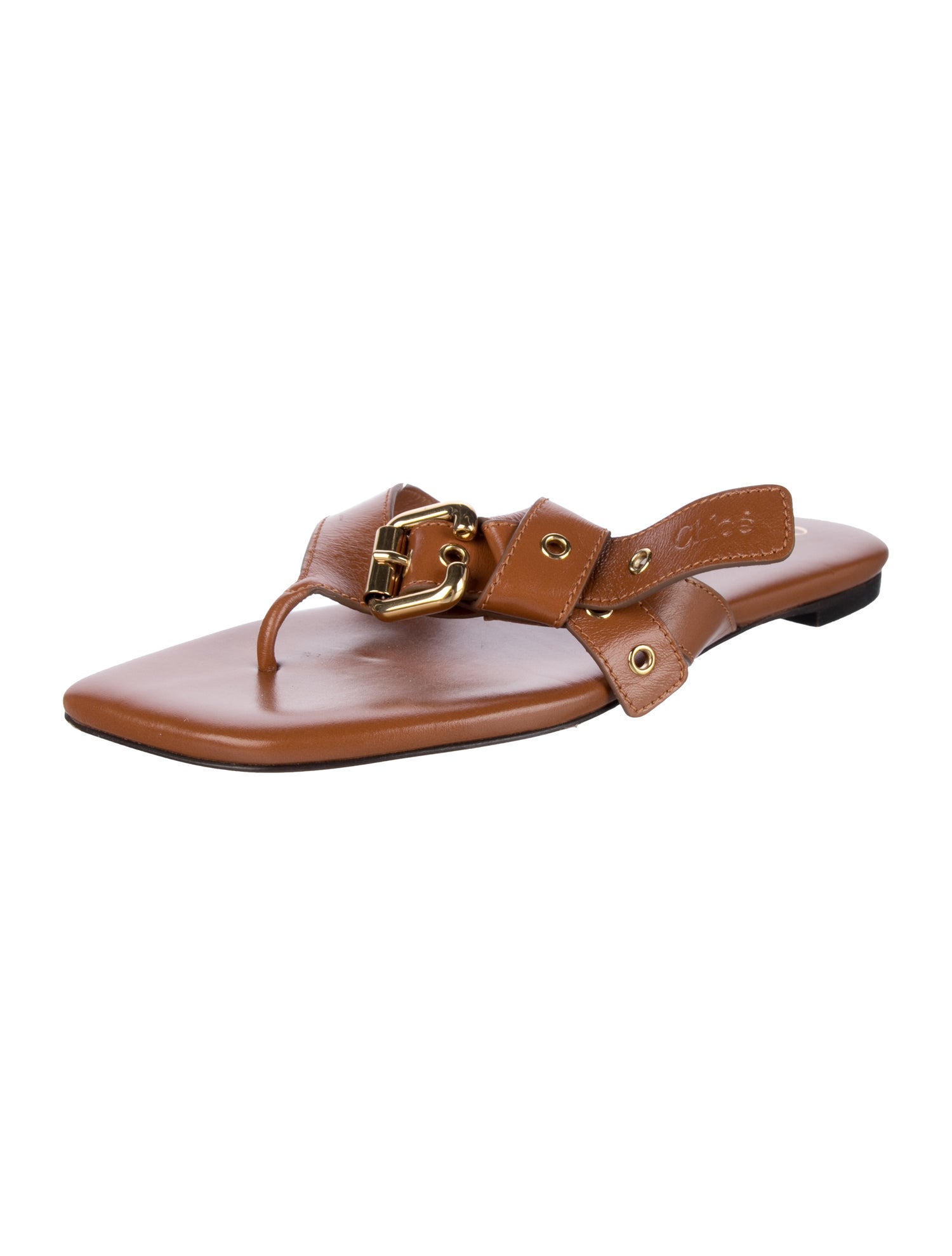 Chloé Leather Slides