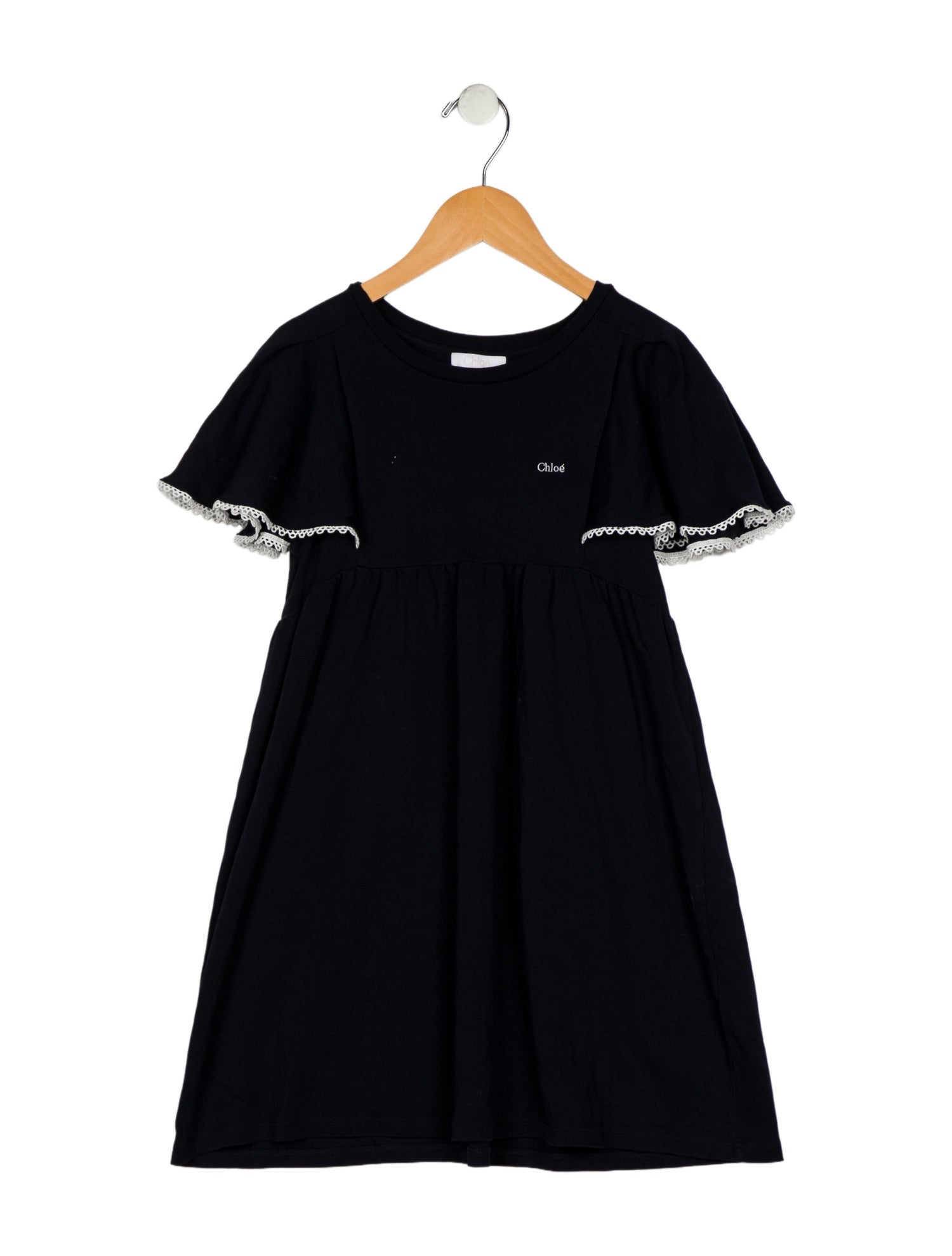 Chloé Girls Branded Embroidered Dress