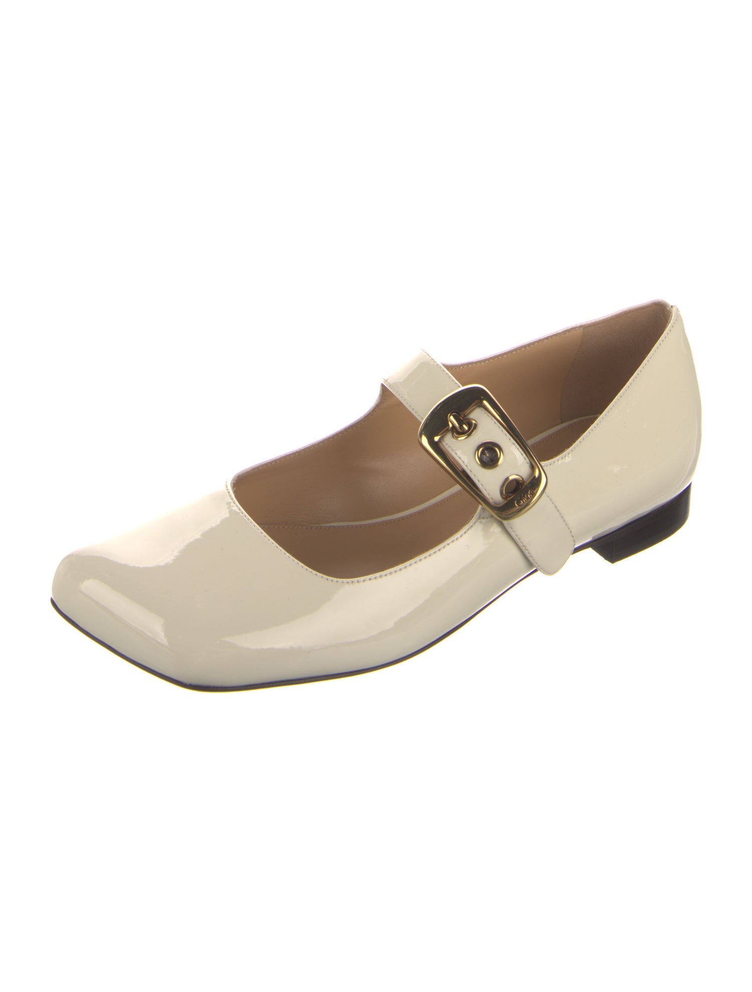 Chloé Patent Leather Mary Jane Flats
