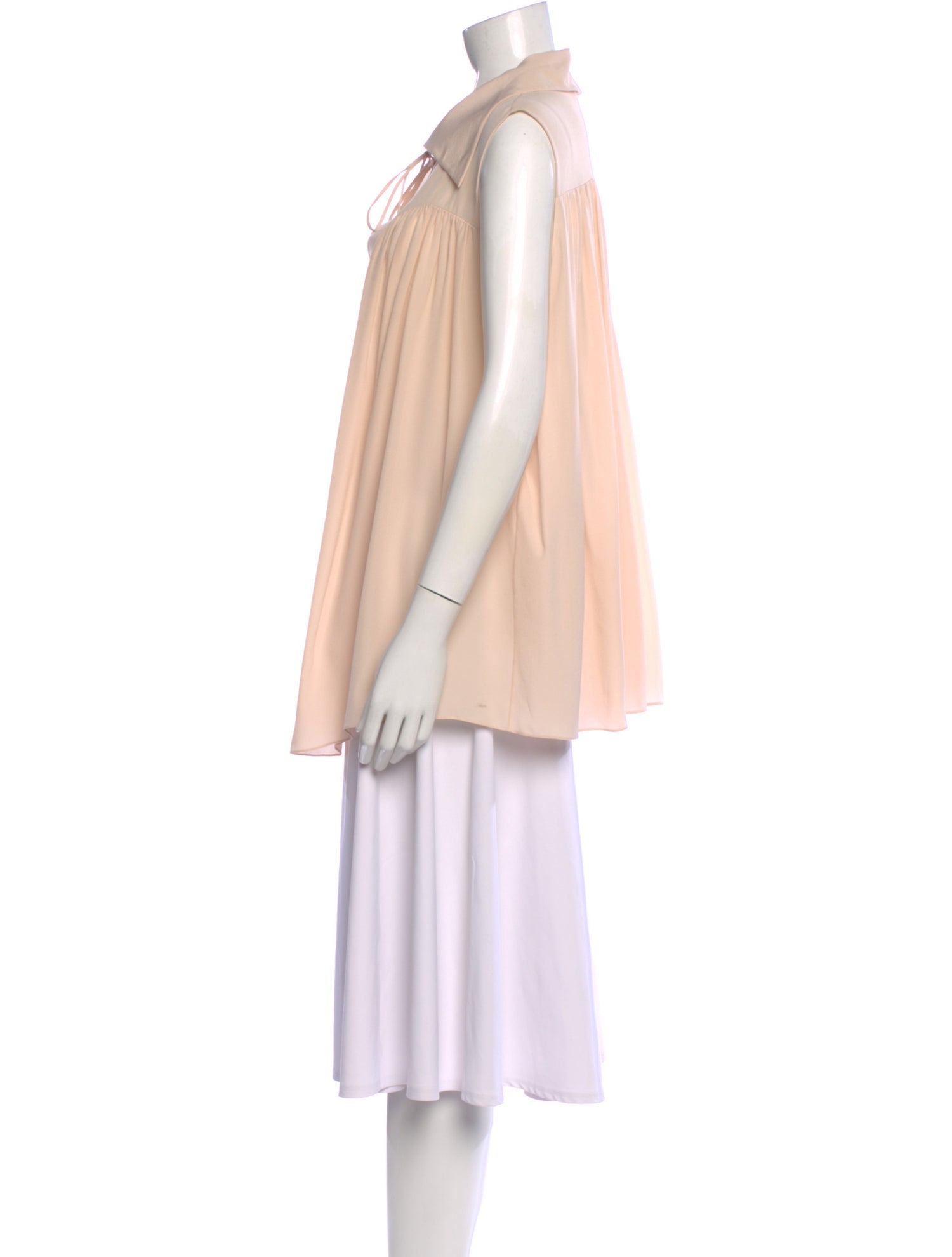 Chloé Silk Tie Neck Blouse