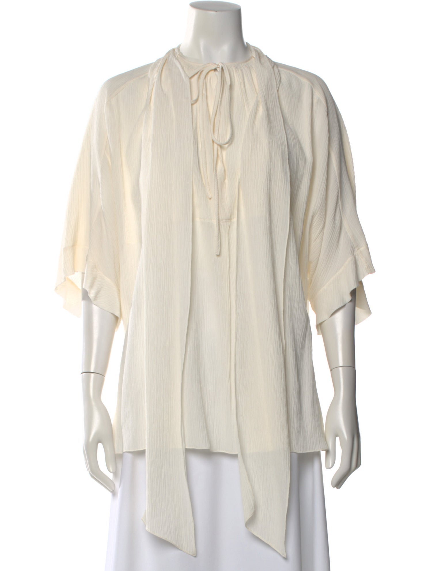 Chloé Silk Tie Neck Blouse
