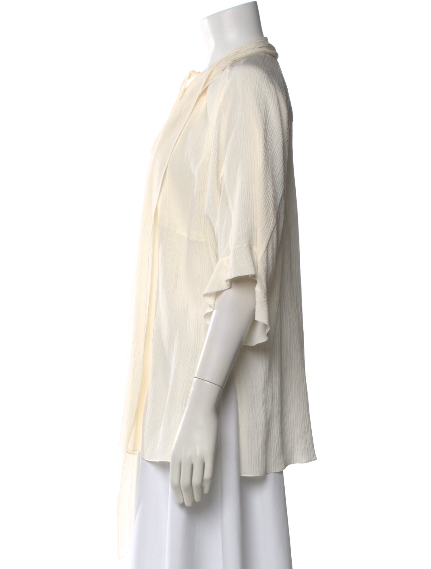 Chloé Silk Tie Neck Blouse