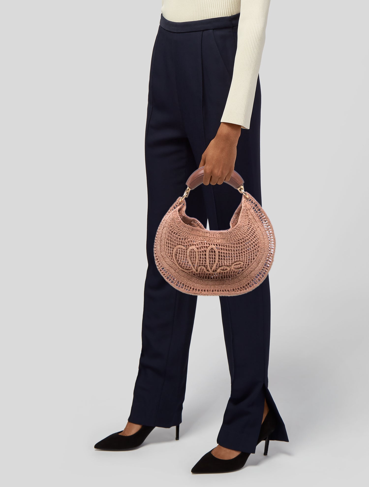 Chloé Raffia Top Handle Bag w/ Tags