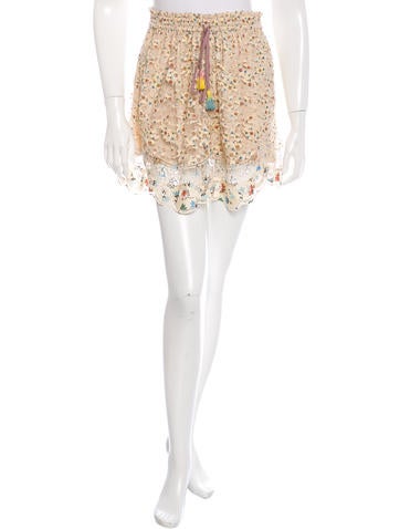 Chloé 2016 Floral Print Lace Skirt w/ Tags