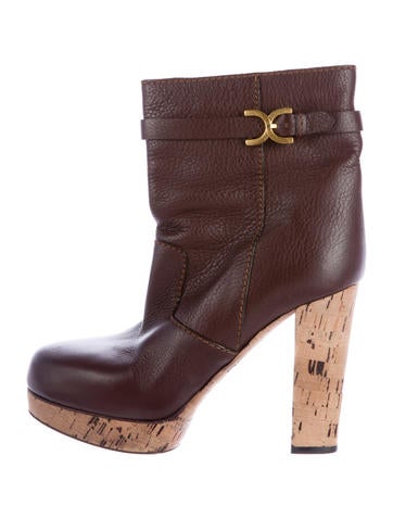 Chloé Leather Ankle Boots