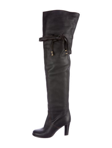 Chloé Drawstring Thigh-High Boots