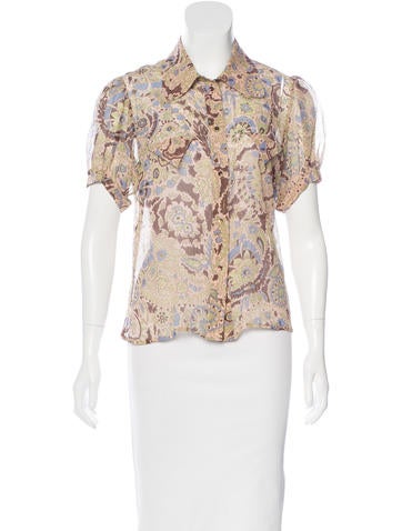 Chloé Silk Paisley Blouse
