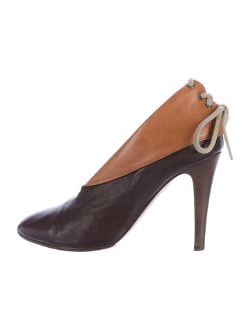 Chloé Leather Fold-Over Booties