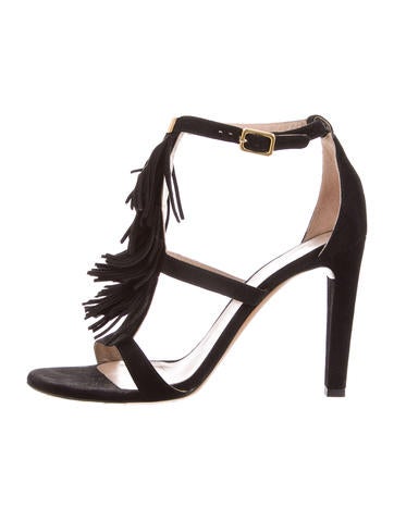 Chloé Suede Fringe Sandals