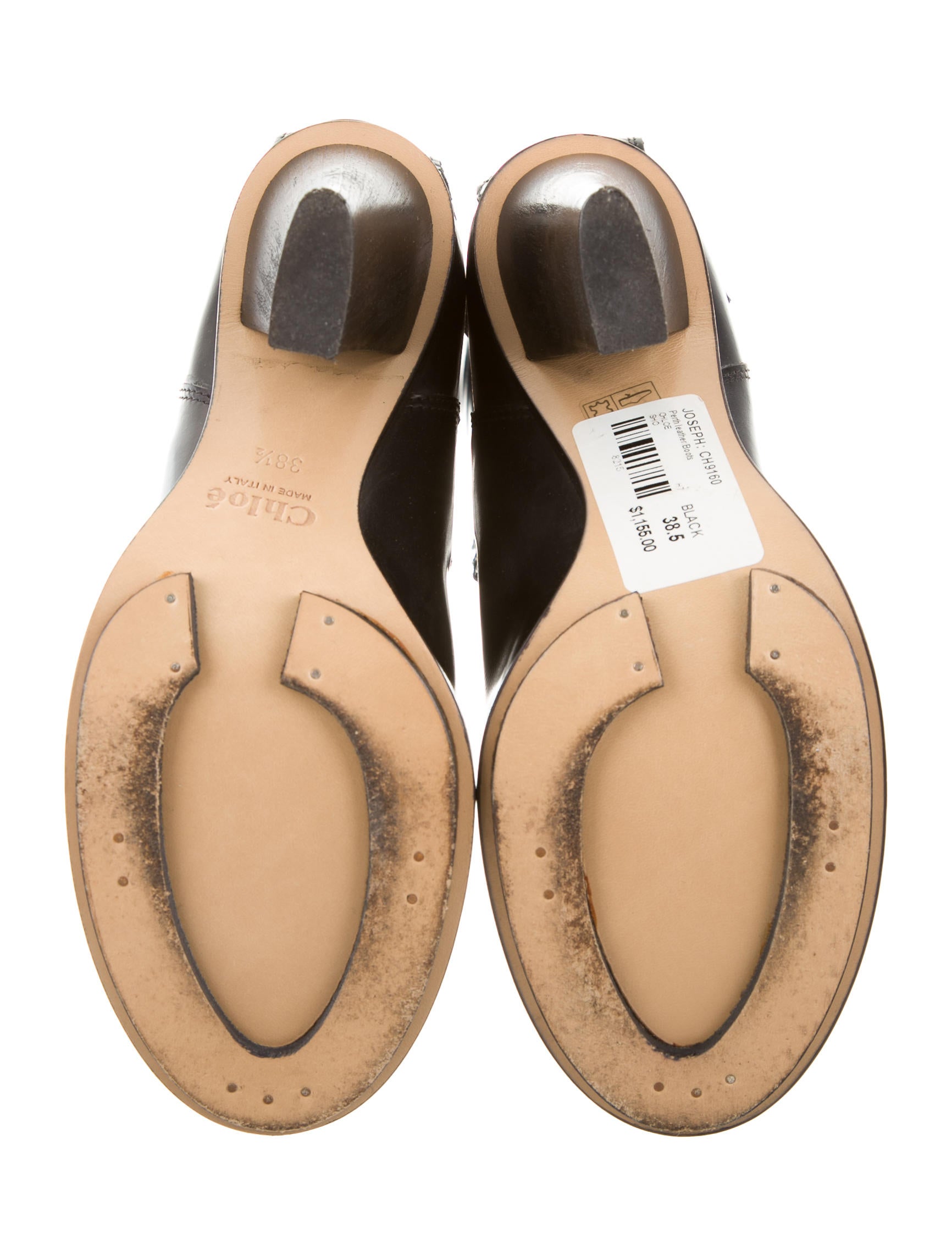 Chloé Joseph Leather KneeHigh Boots Shoes CHL51450 The RealReal