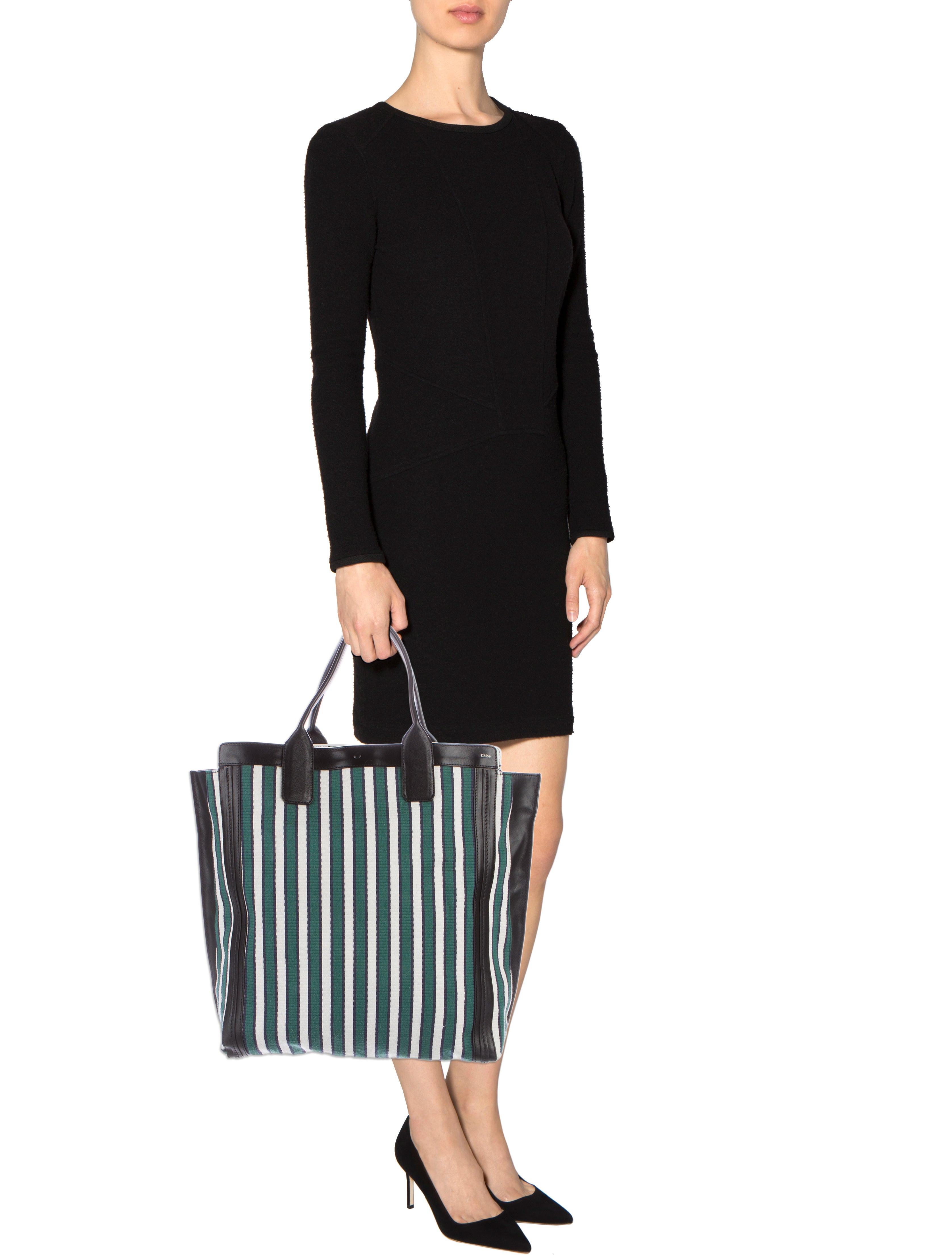 Chlo Alison Striped Tote Handbags CHL57715 The RealReal