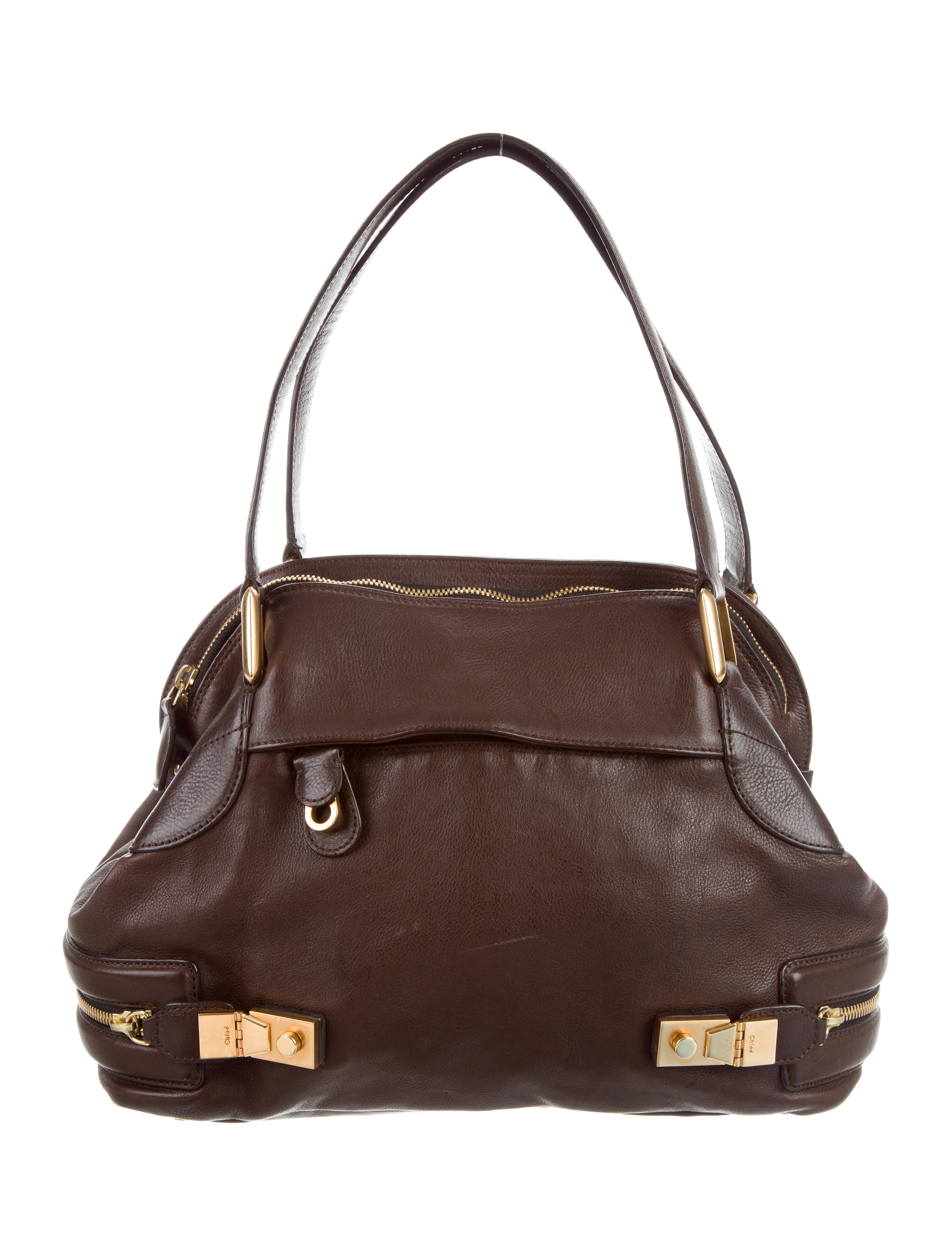 Chloé Cary Leather Bag - Brown Shoulder Bags, Handbags