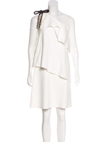 pleated cocktail dress
