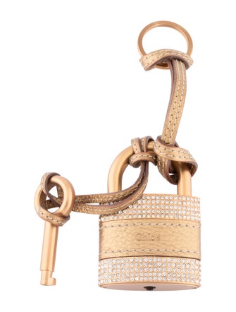 Chloé Embellished Lock & Key Bag charm